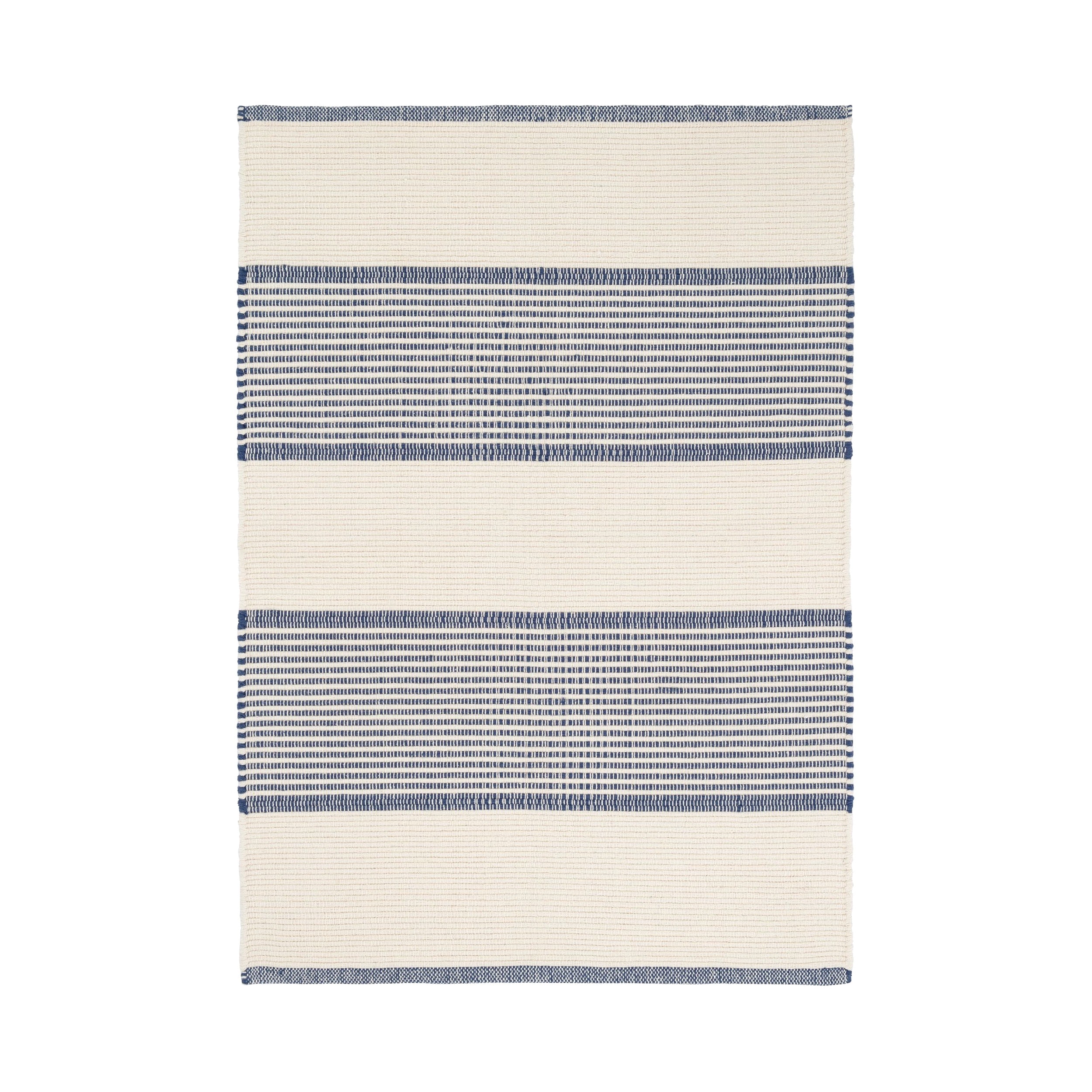 La Mirada Handwoven Cotton Rug RUGS - cotton Dash & Albert Navy 2' x 3'