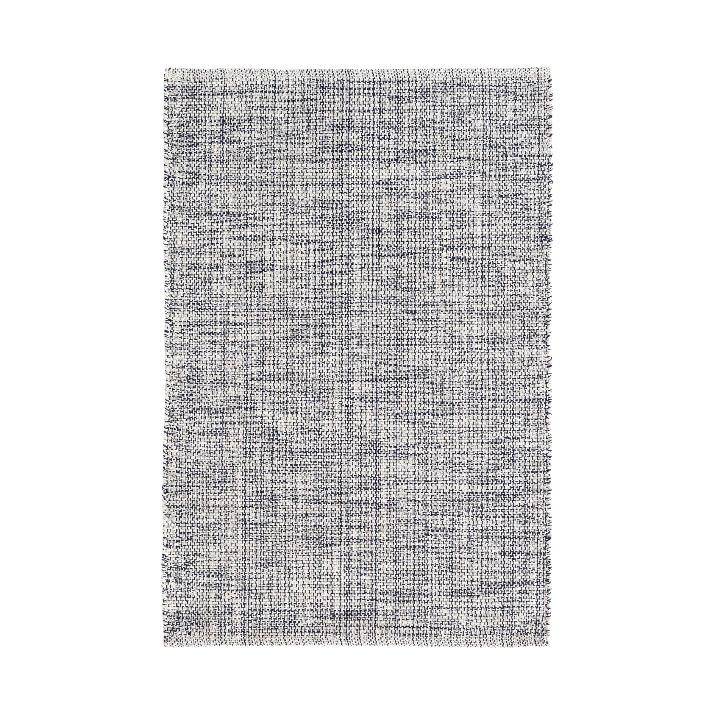 Marled Handwoven Cotton Rug RUGS - cotton Dash & Albert Indigo 2' x 3'