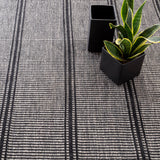 Malta Black Handwoven Wool Rug-Rug & Weave
