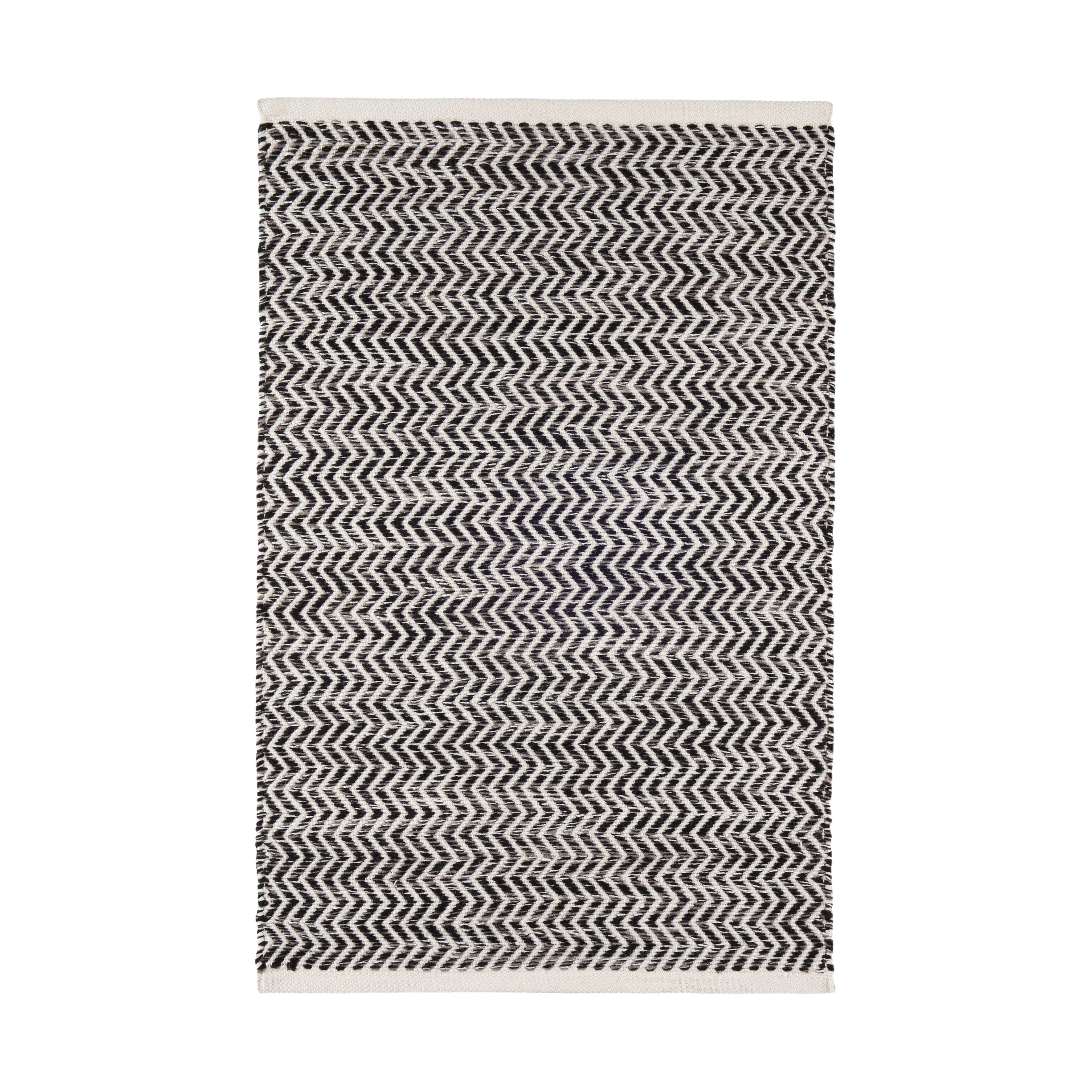 Coastal Handwoven Indoor/Outdoor Rug RUGS - outdoor Dash & Albert Black 2' x 3'