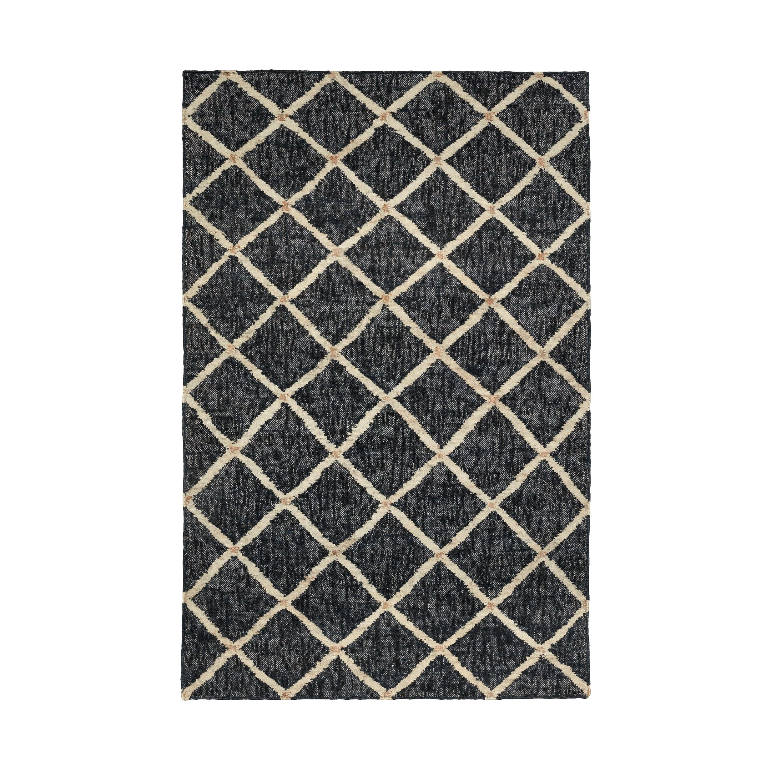 Kali Handwoven Jute Rug, Black 2' x 3'
