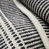Malta Black/Ivory Handwoven Wool Rug-Rug & Weave
