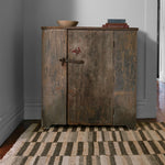 Ravel Stripe Black Handwoven Wool Rug-Rug & Weave
