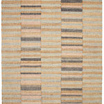 Ravel Stripe Blue Handwoven Wool Rug-Rug & Weave