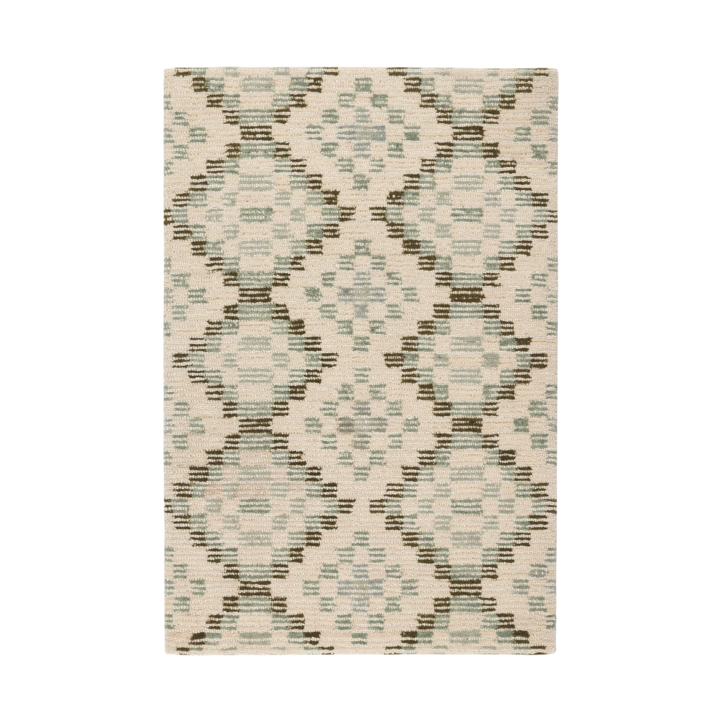 Diamond Cove Hand Tufted Wool Rug RUGS - wool Dash & Albert Green 2' x 3'