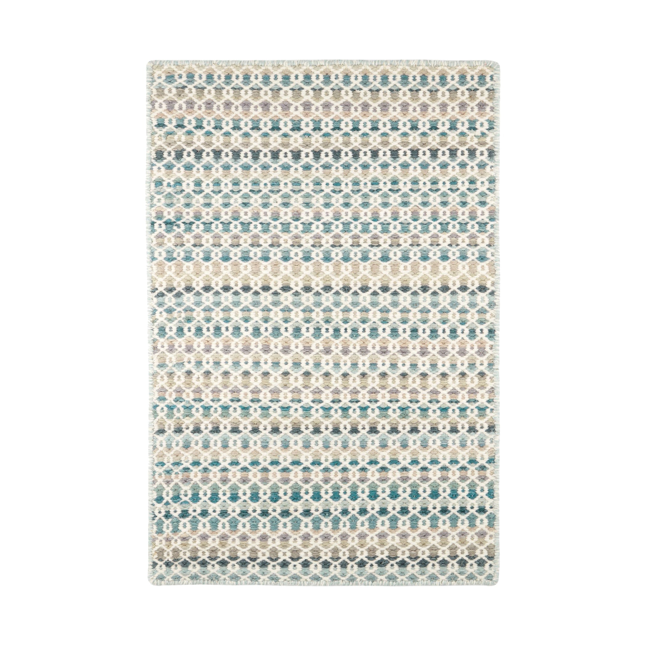 Poppy Handwoven Wool Rug RUGS - wool Dash & Albert Blue 2' x 3'