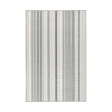 Gradation Ticking Machine Washable Rug RUGS - washable Dash & Albert Grey 2' x 3'