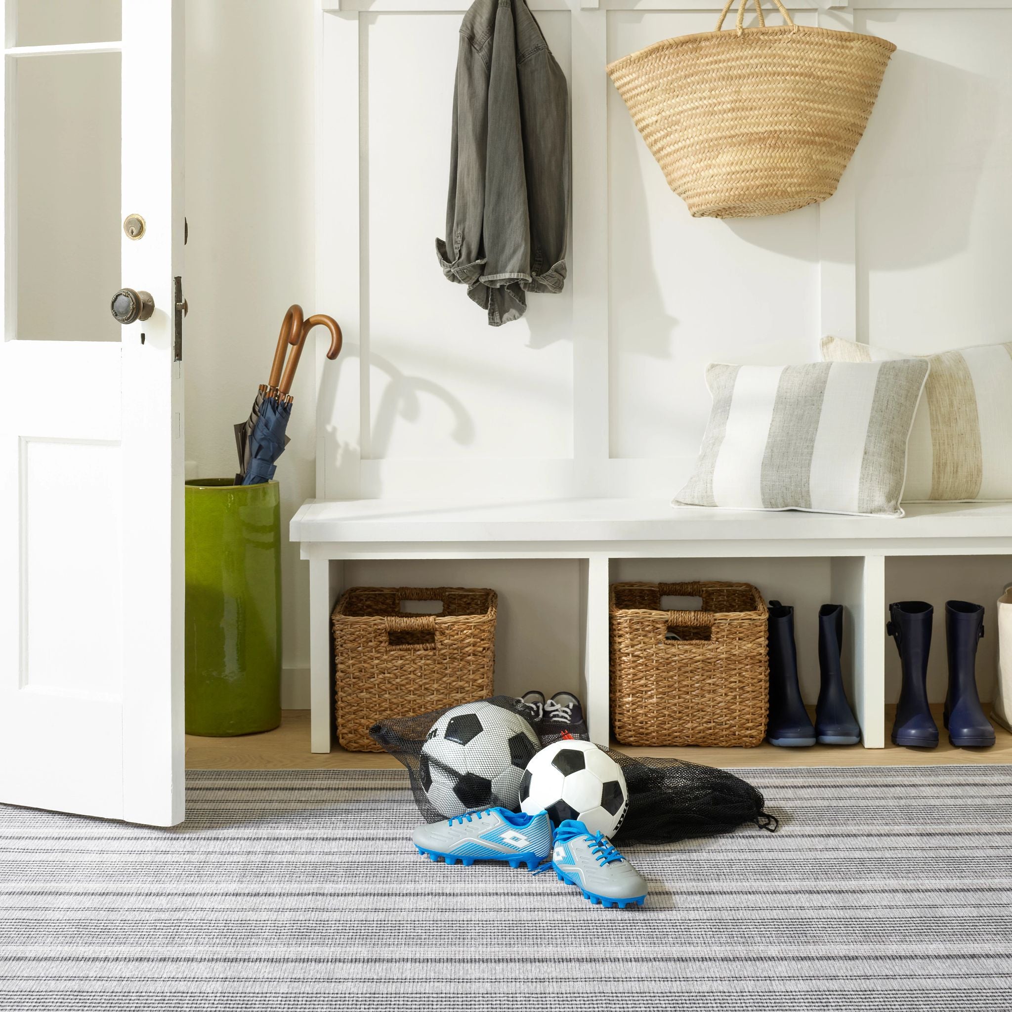 Gradation Ticking Machine Washable Rug RUGS - washable Dash & Albert