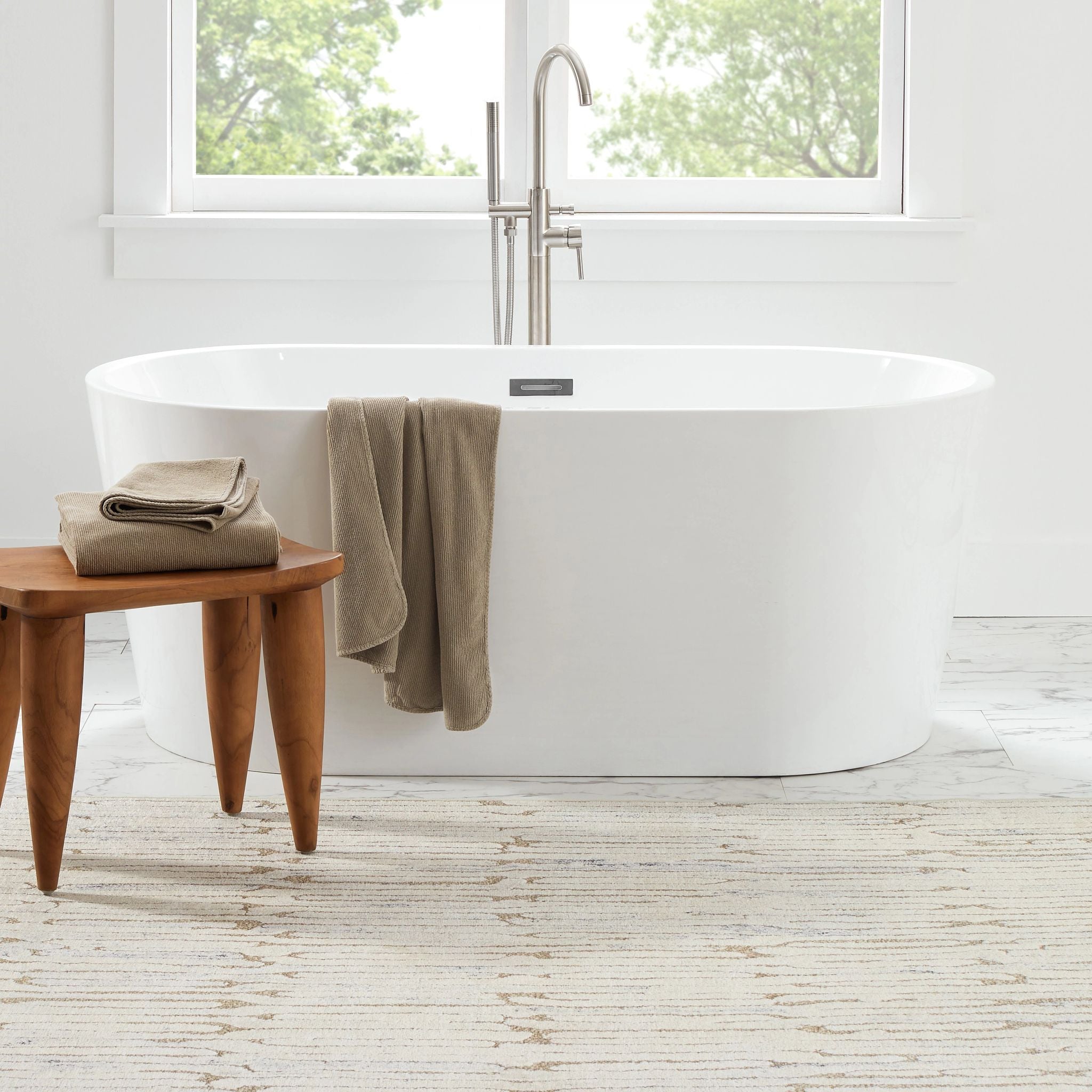 Malone Oatmeal Machine Washable Rug-Rug & Weave
