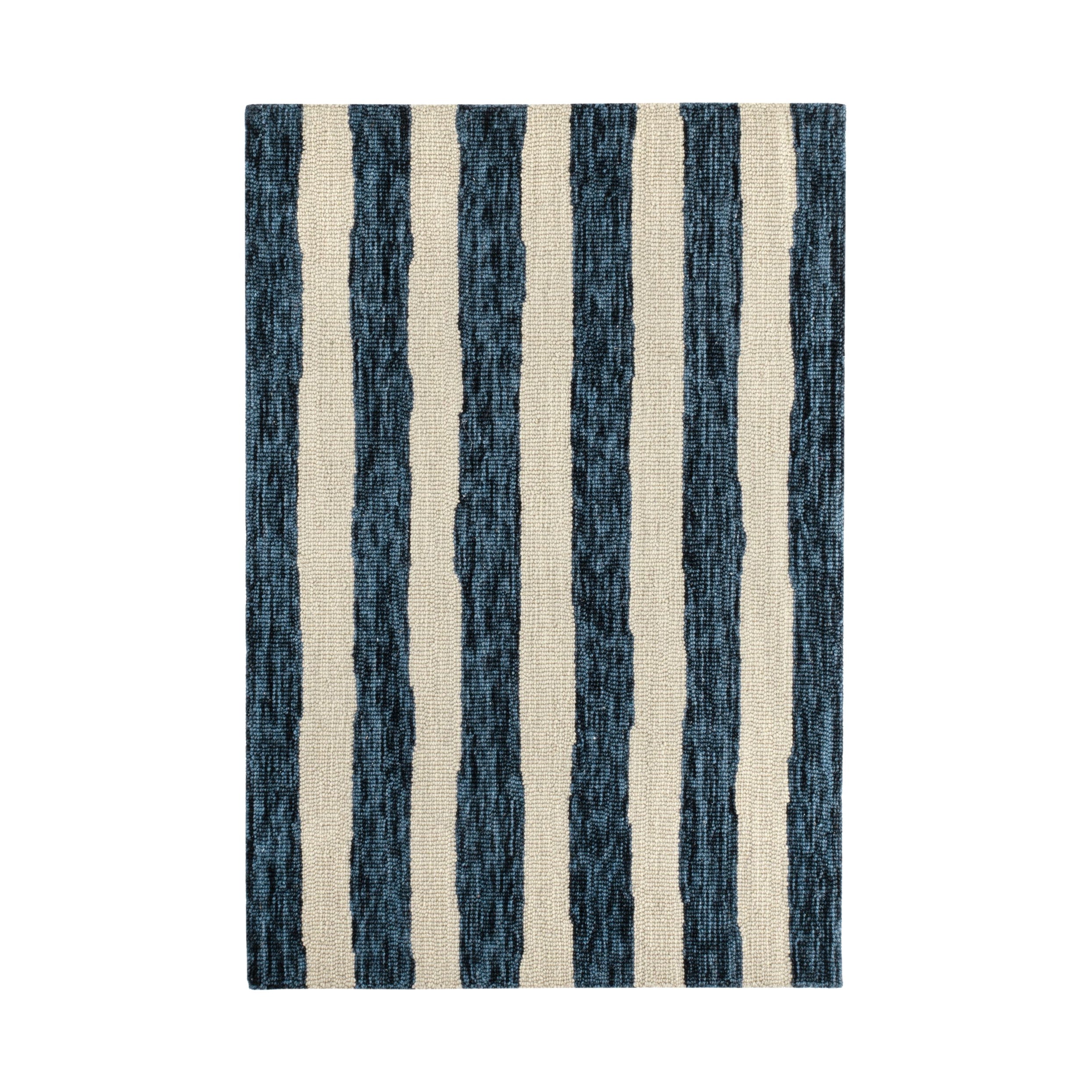Silas Stripe Hand Micro Hooked Wool Rug