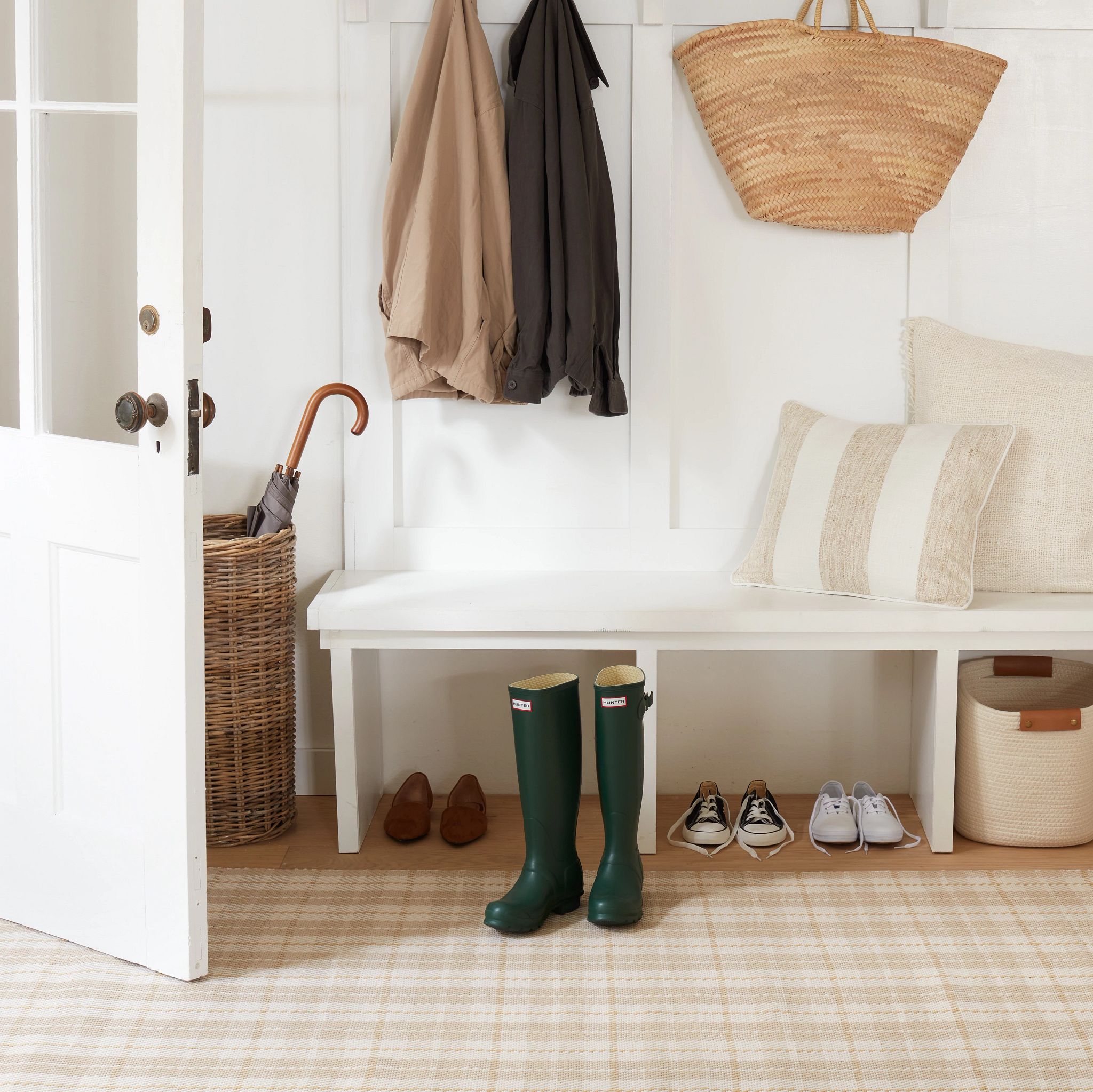 Lakeville Plaid Handwoven Indoor/Outdoor Rug RUGS - synthetic Dash & Albert