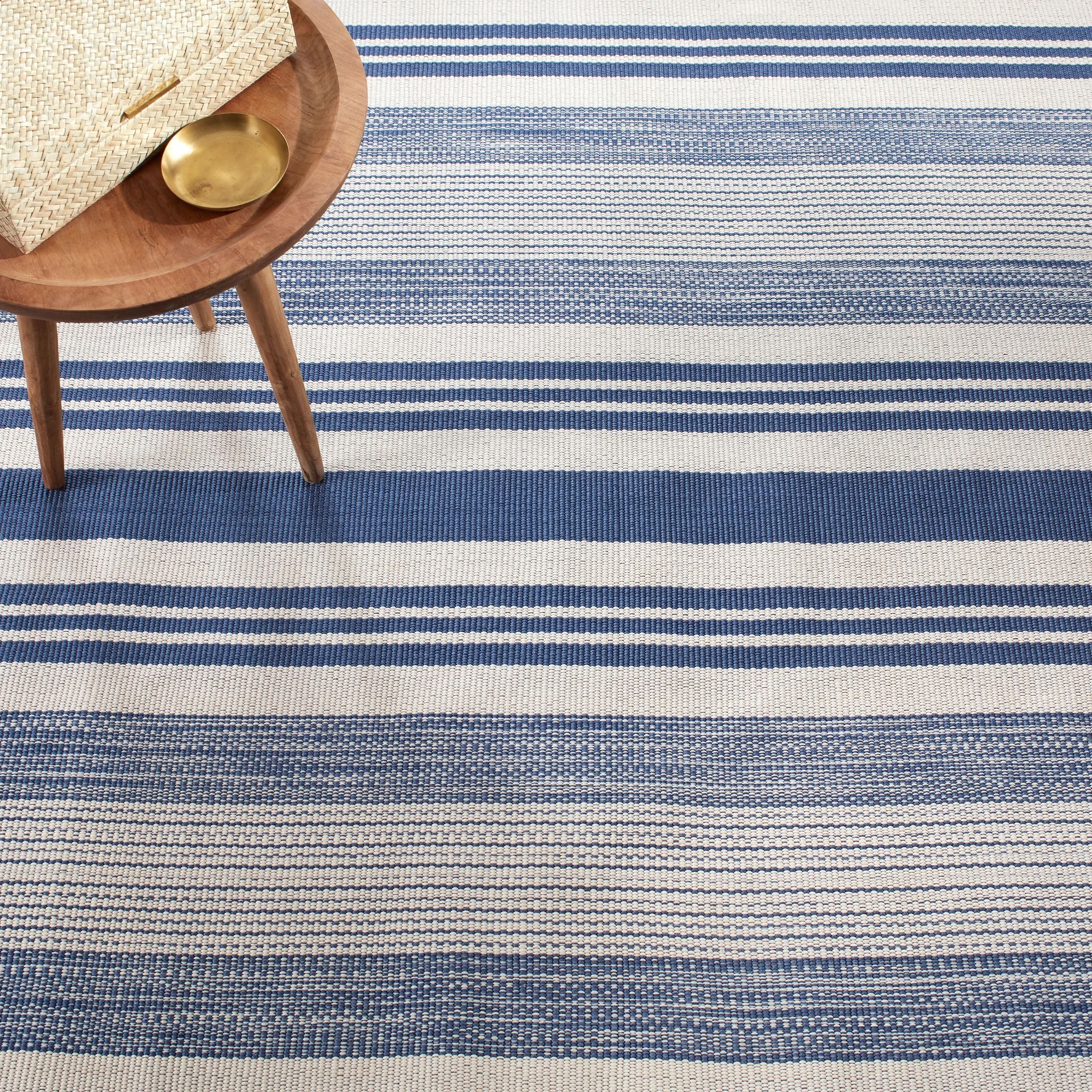 Quincy Stripe Handwoven Indoor/Outdoor Rug RUGS - synthetic Dash & Albert
