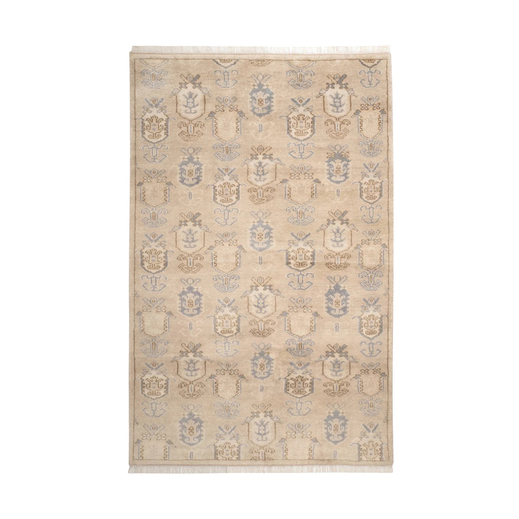 Ashby Hand Knotted Wool Rug RUGS - wool Dash & Albert Taupe 2'6" x 8'