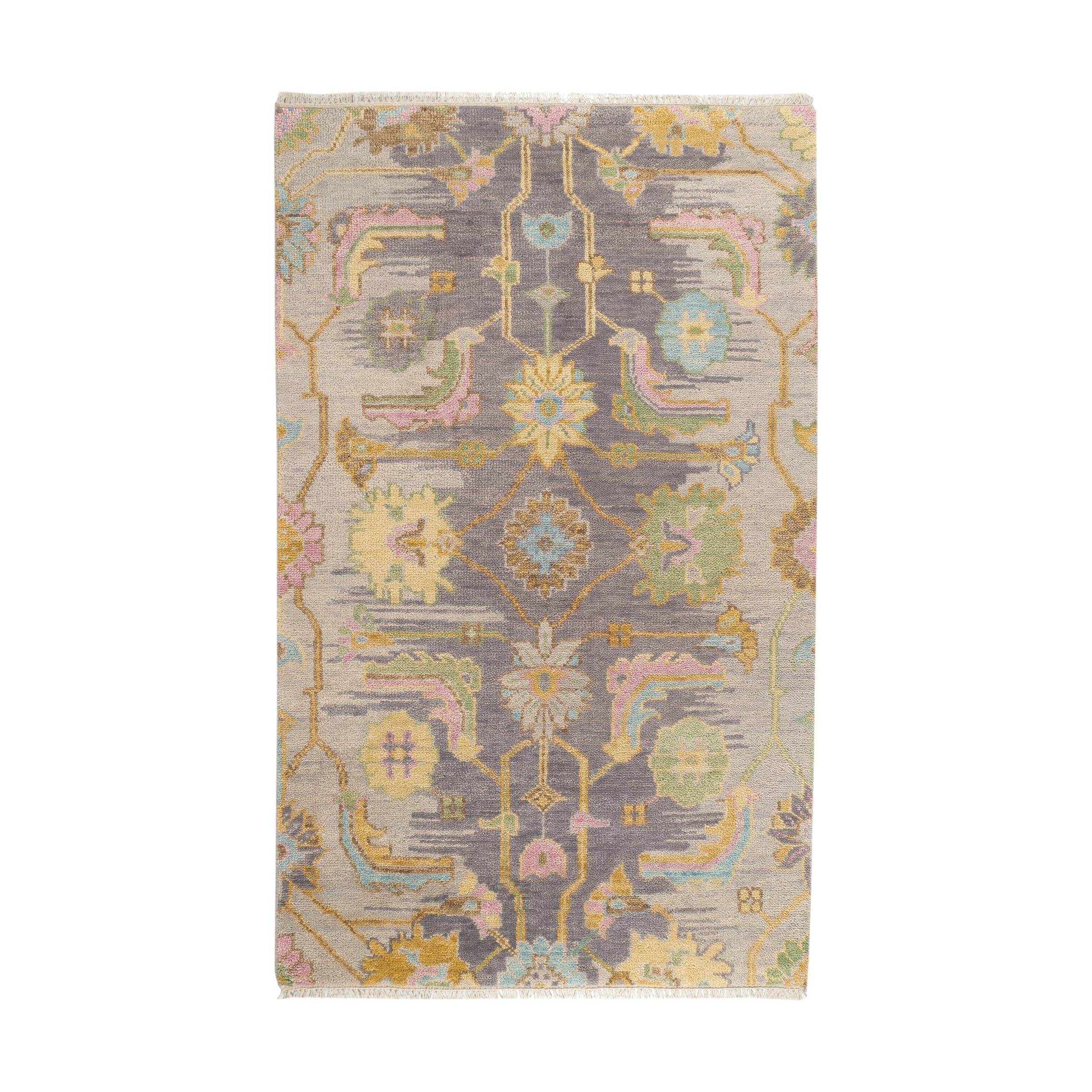 Iris Hand Knotted Wool Rug RUGS - wool Dash & Albert 2'6" x 8' Multi
