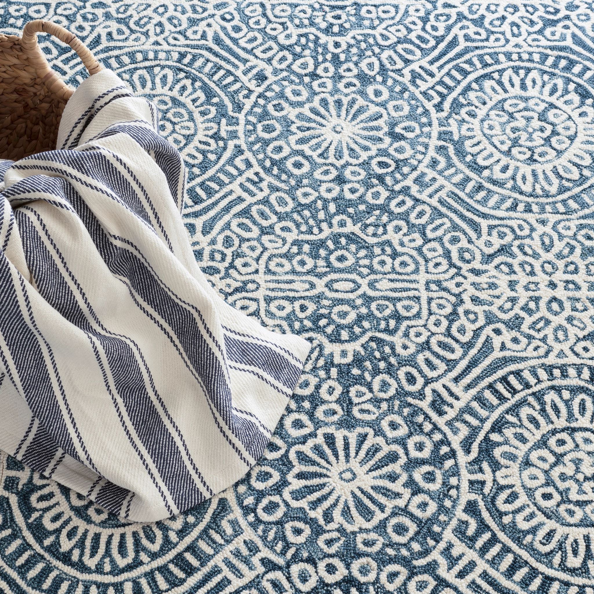 Temple Hand Micro Hooked Wool Rug RUGS - wool Dash & Albert