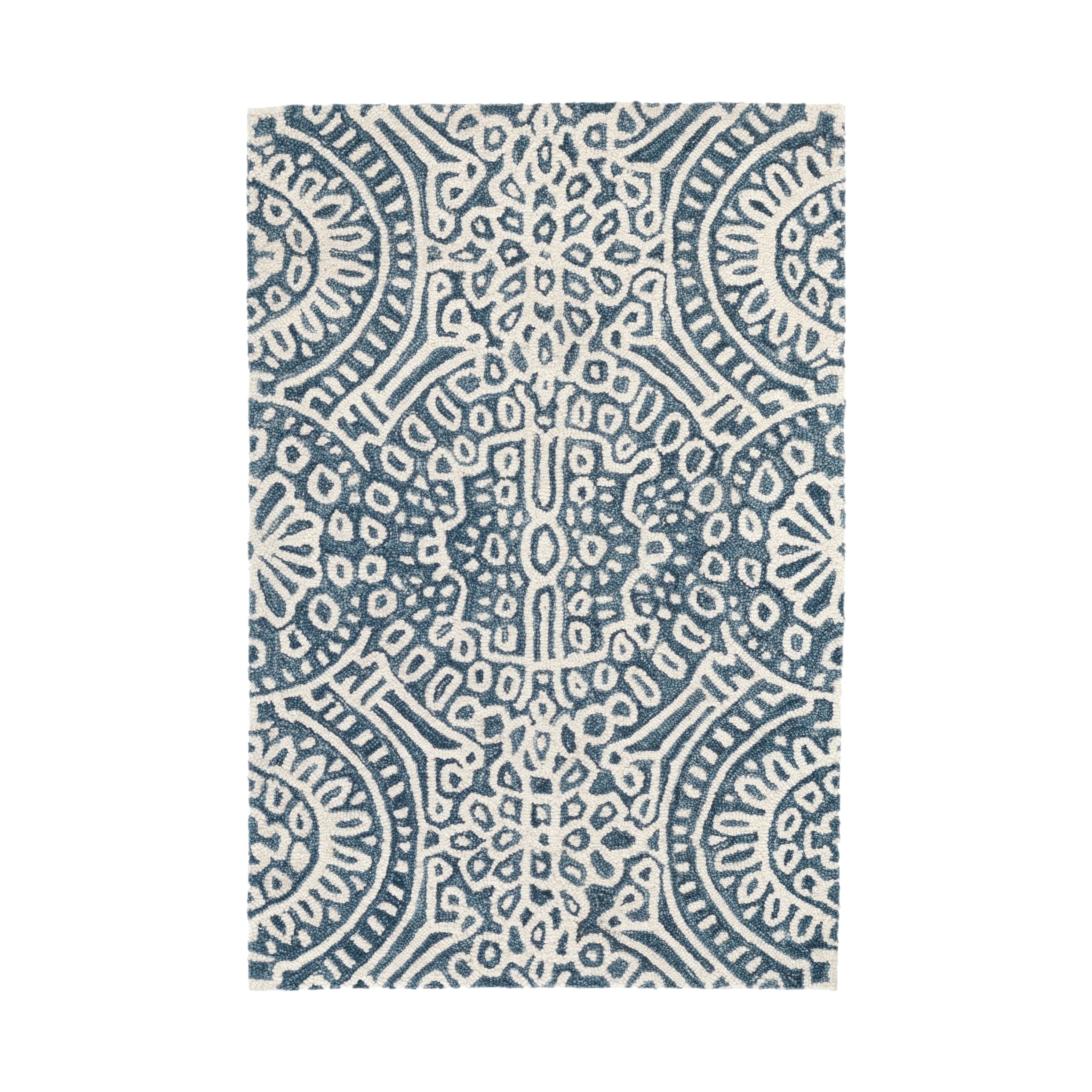 Temple Hand Micro Hooked Wool Rug