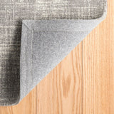 Crosshatch Dove Grey Hand Micro Hooked Wool Rug-Rug & Weave