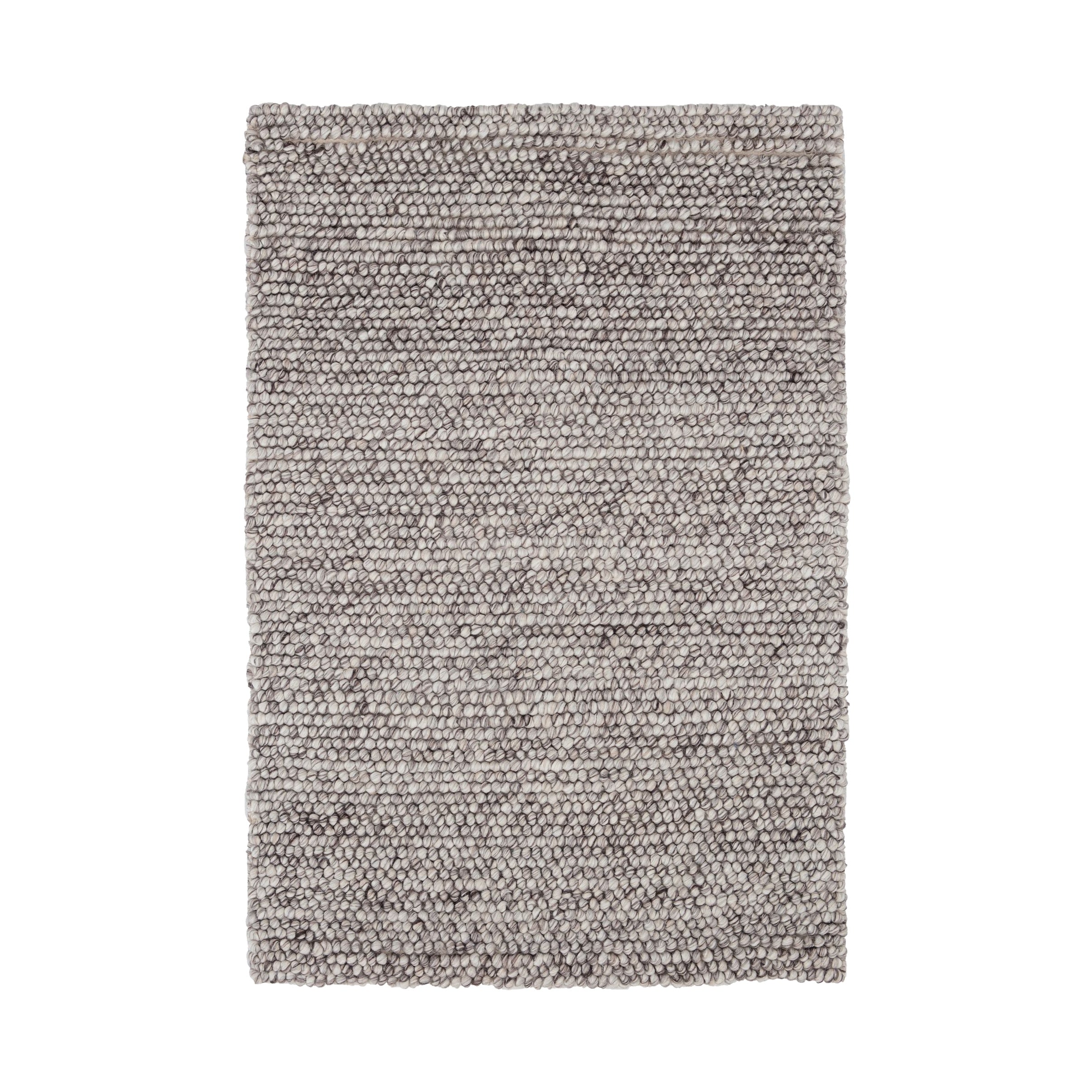 Niels Handwoven Wool/Viscose Rug RUGS-wool Dash & Albert Grey 2' x 3'