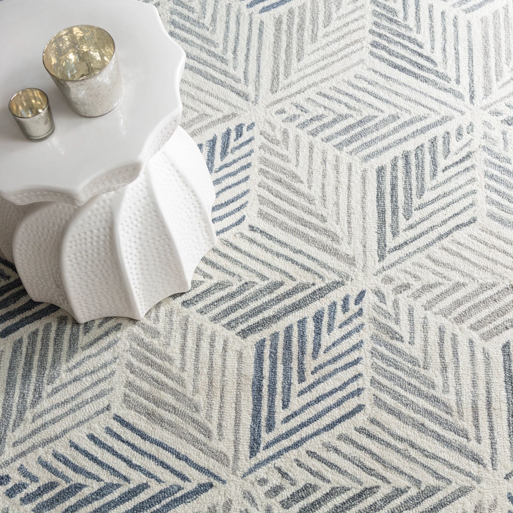 Karari Hand Hooked Wool Rug RUGS - wool Dash & Albert
