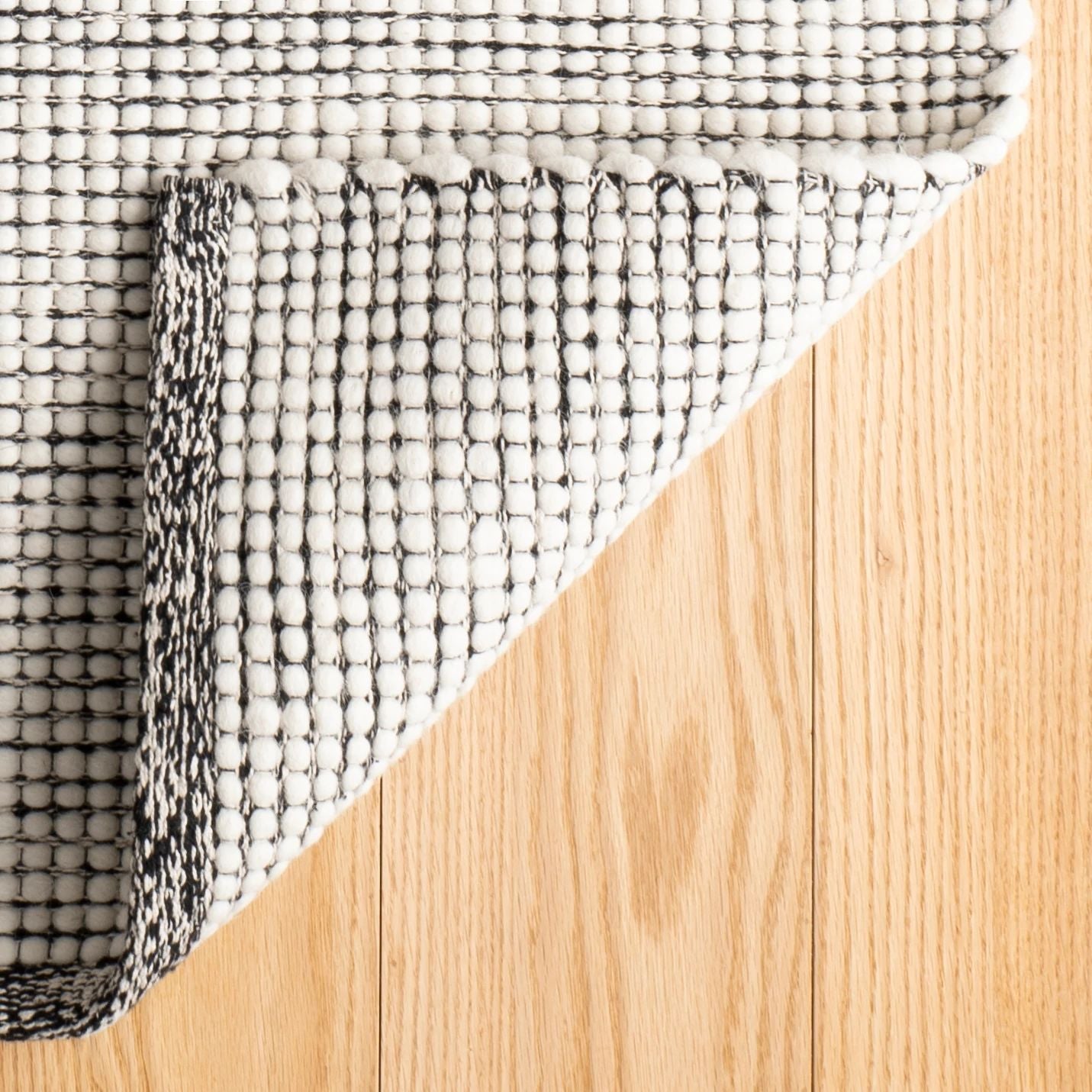 Network Black Handwoven Wool Rug-Rug & Weave