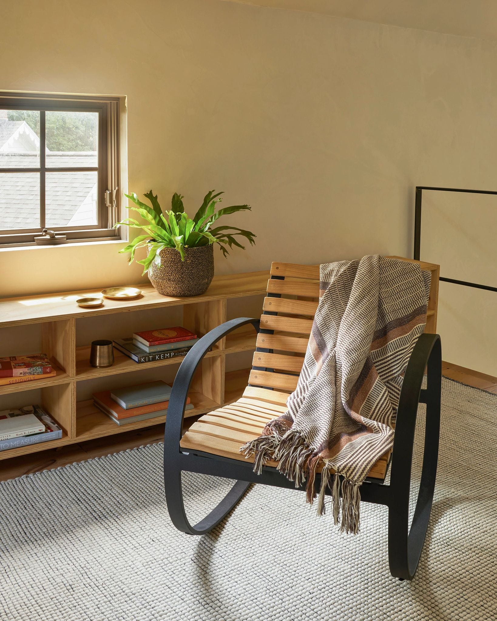Network Black Handwoven Wool Rug-Rug & Weave