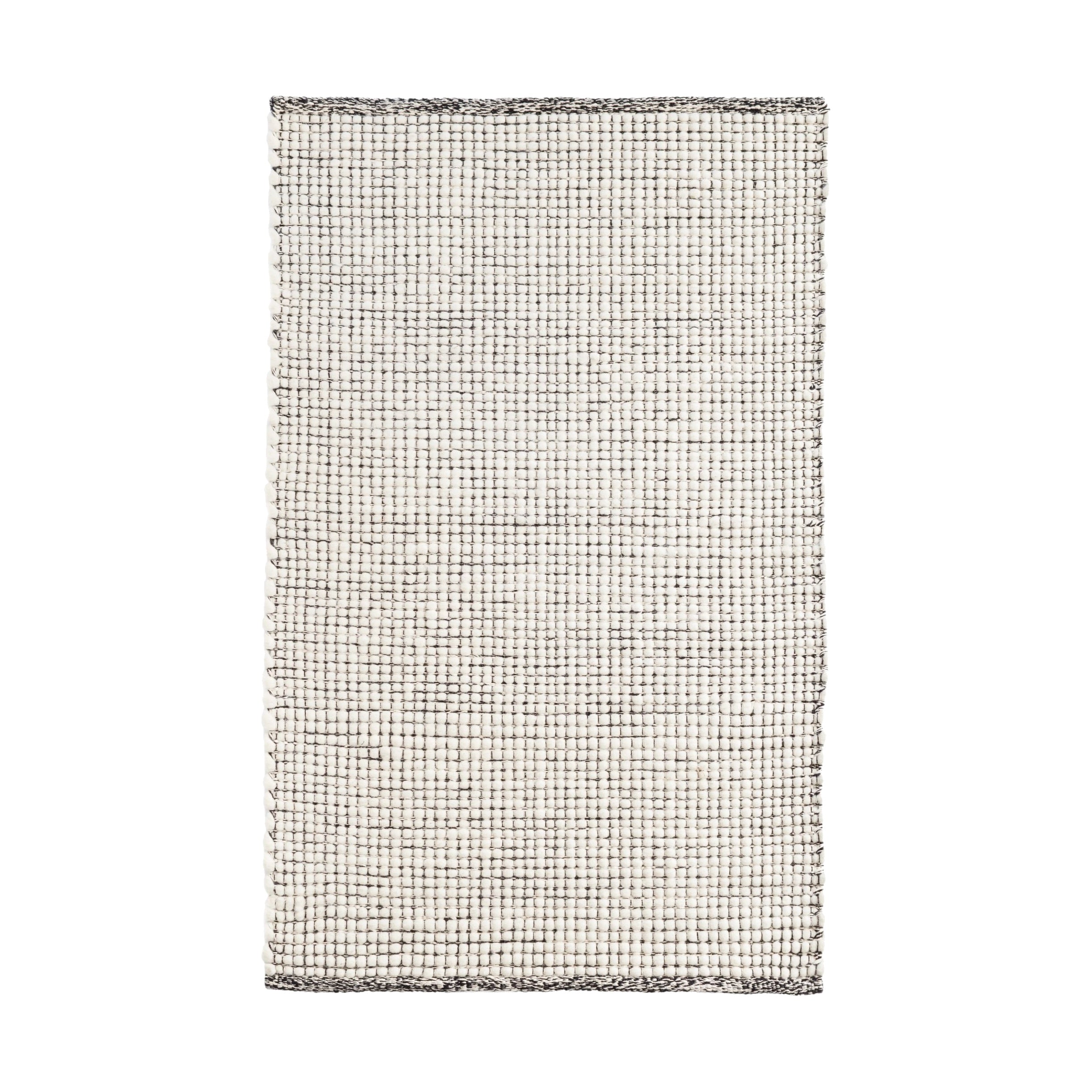 Network Handwoven Wool Rug RUGS-wool Dash & Albert Black 2' x 3'