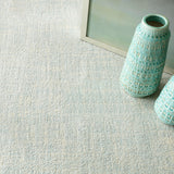 Crosshatch Sky Hand Micro Hooked Wool Rug-Rug & Weave