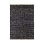 Herringbone Handwoven Cotton Rug RUGS - cotton Dash & Albert Black 2' x 3'