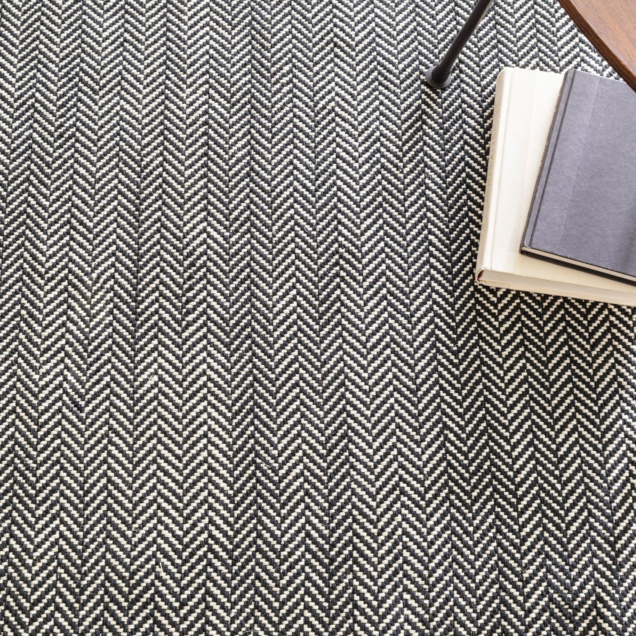 Herringbone Handwoven Cotton Rug RUGS - cotton Dash & Albert