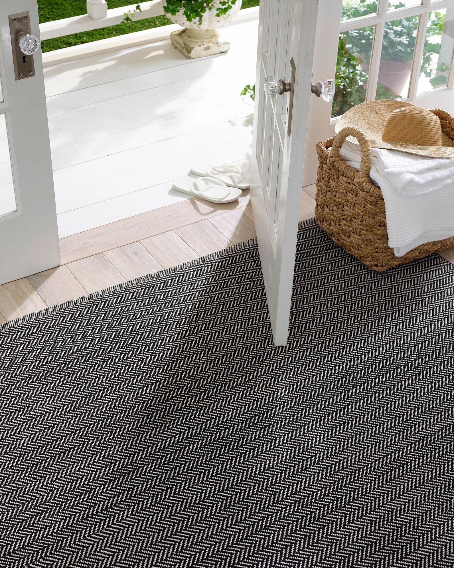 Herringbone Handwoven Indoor/Outdoor Rug RUGS - outdoor Dash & Albert