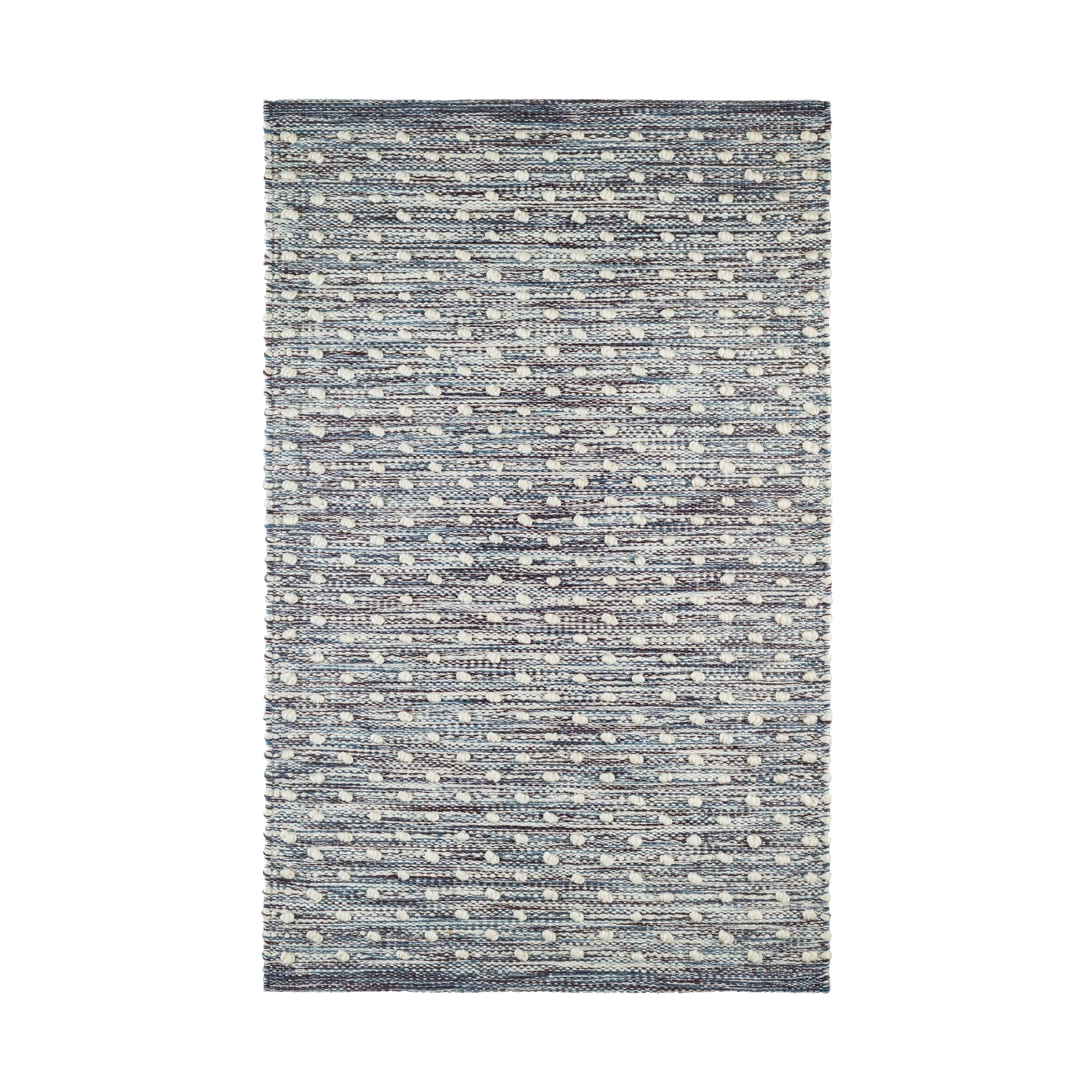Hobnail Handwoven Performance Rug RUGS - synthetic Dash & Albert Blue 2' x 3'