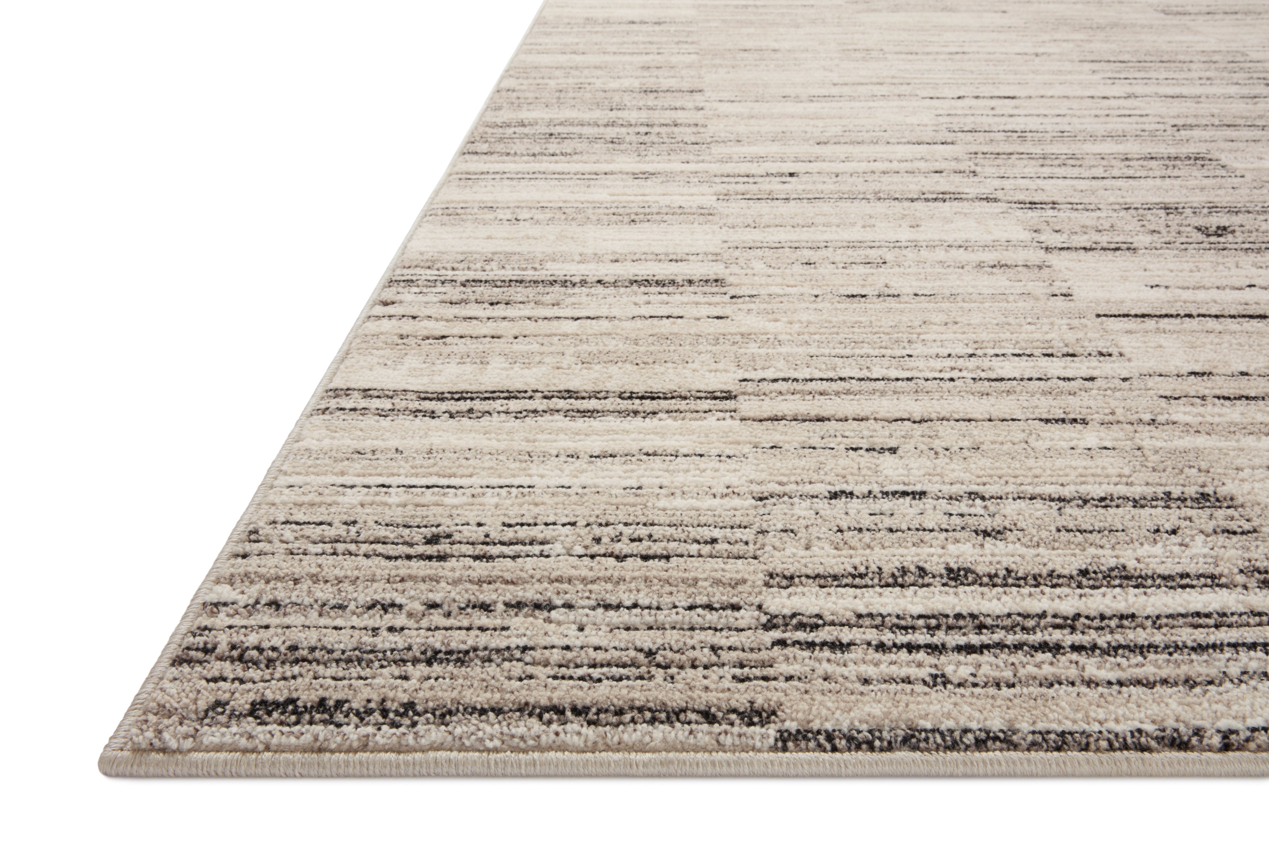 Loloi Darby Charcoal / Sand Rug 0-RUGS-patterned Loloi