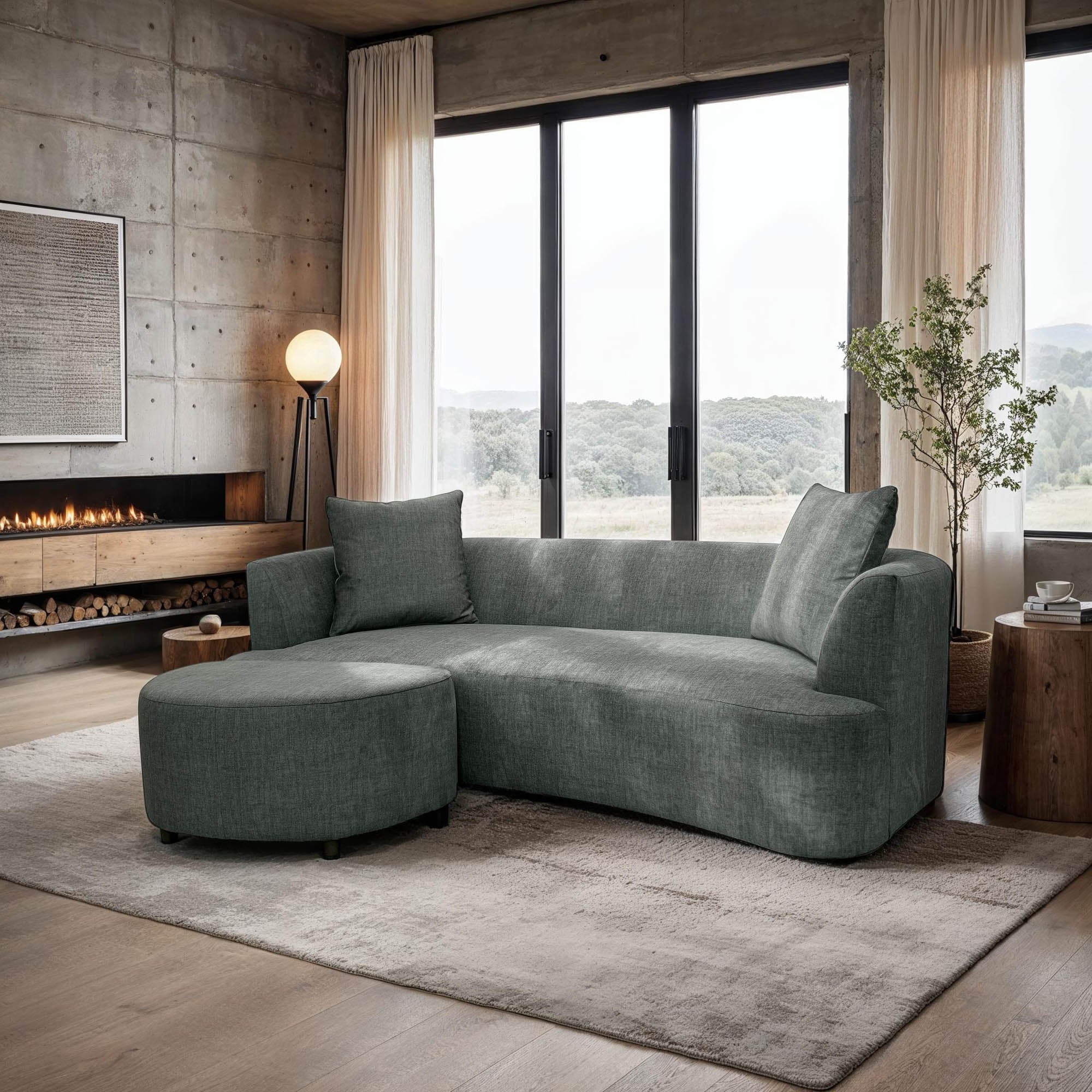 Ingram Ottoman FURNITURE - ottomans LH IMPORTS