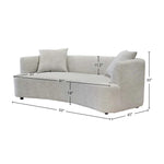 Ingram 93" Curved Sofa FURNITURE - sofas LH IMPORTS