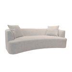 Ingram 93" Curved Sofa FURNITURE - sofas LH IMPORTS Cream