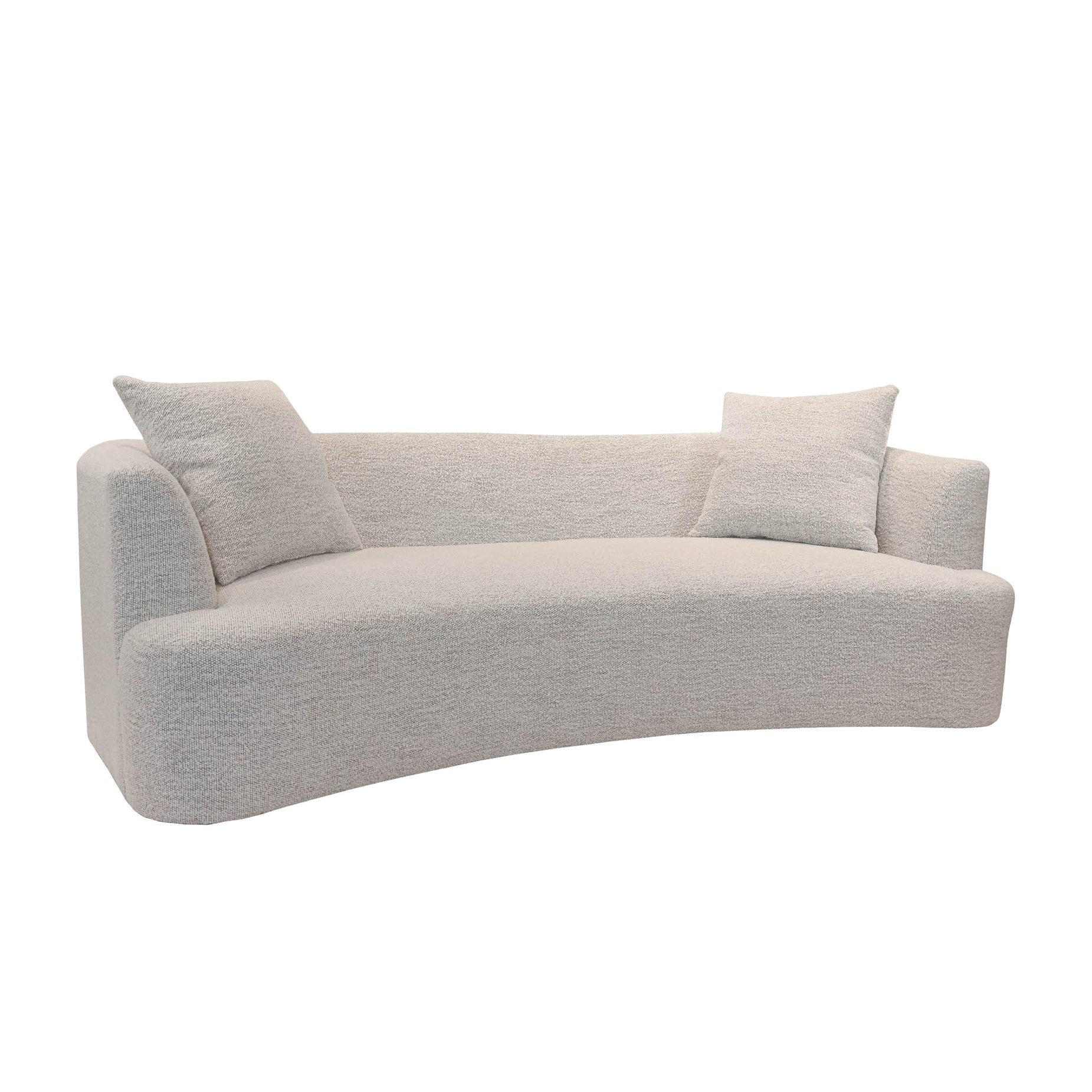 Ingram 93" Curved Sofa FURNITURE - sofas LH IMPORTS Cream