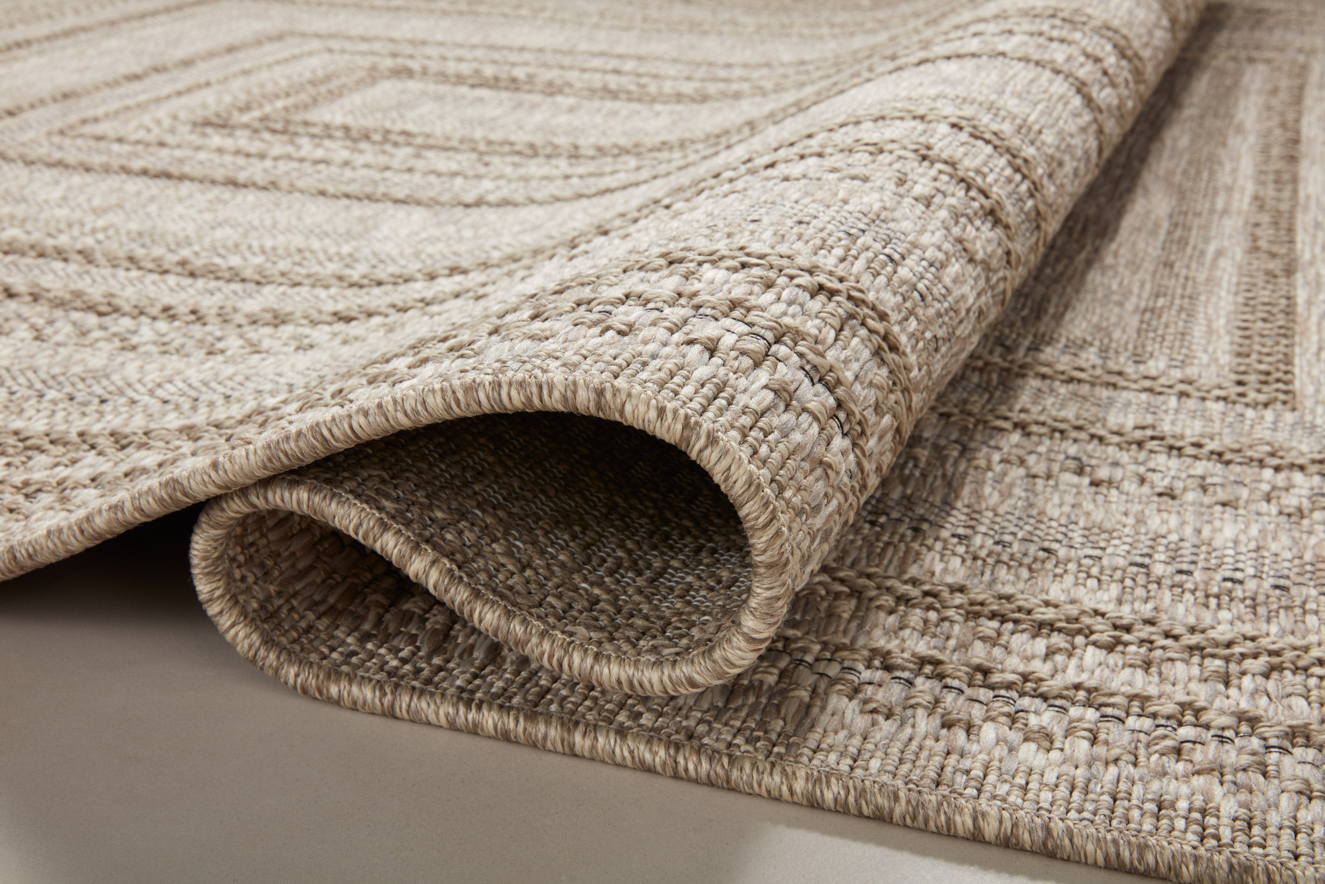 Loloi Dawn Natural Rug No.7 RUGS - synthetic Loloi 18" x 18"