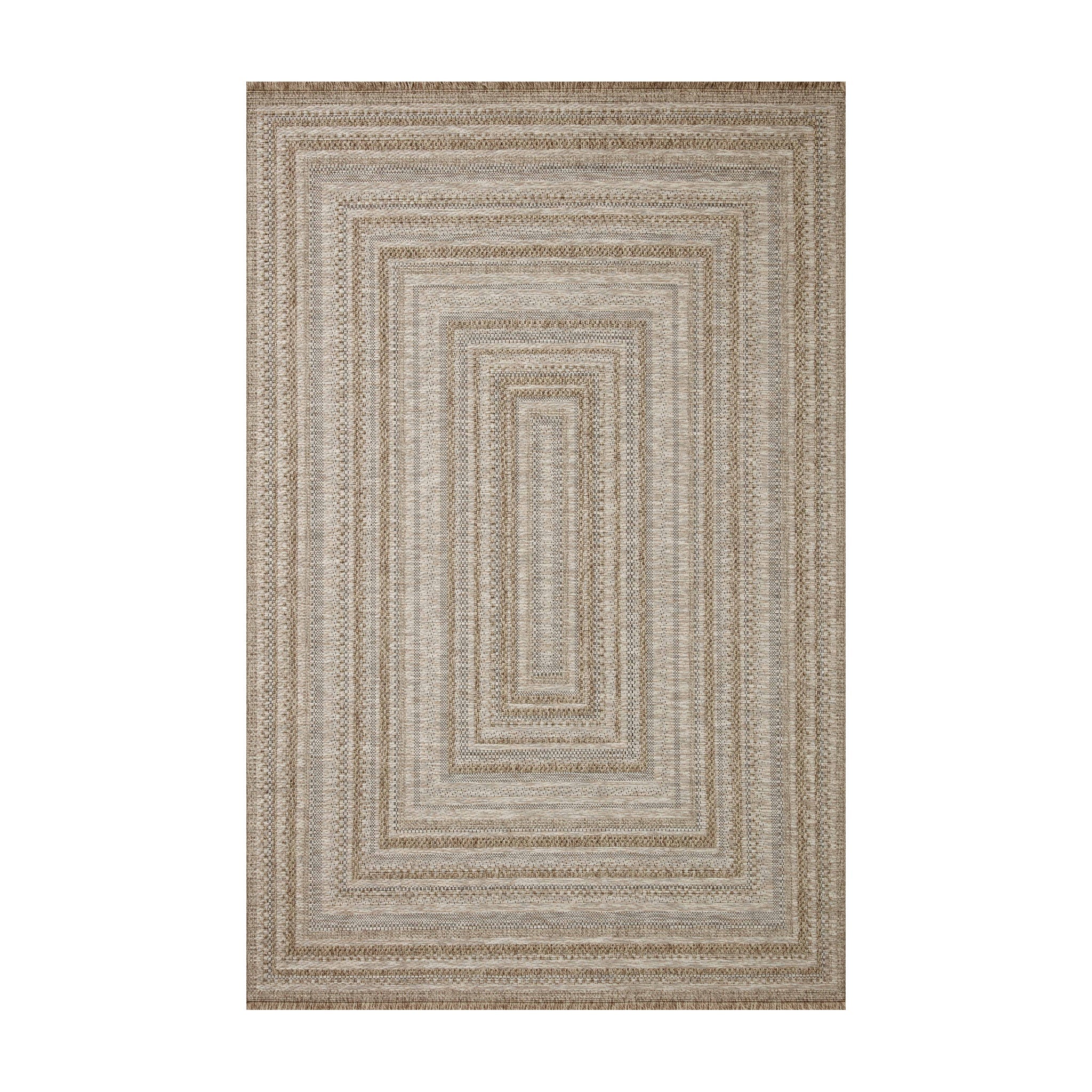 Loloi Dawn Natural Rug No.1 RUGS - synthetic Loloi 18" x 18"