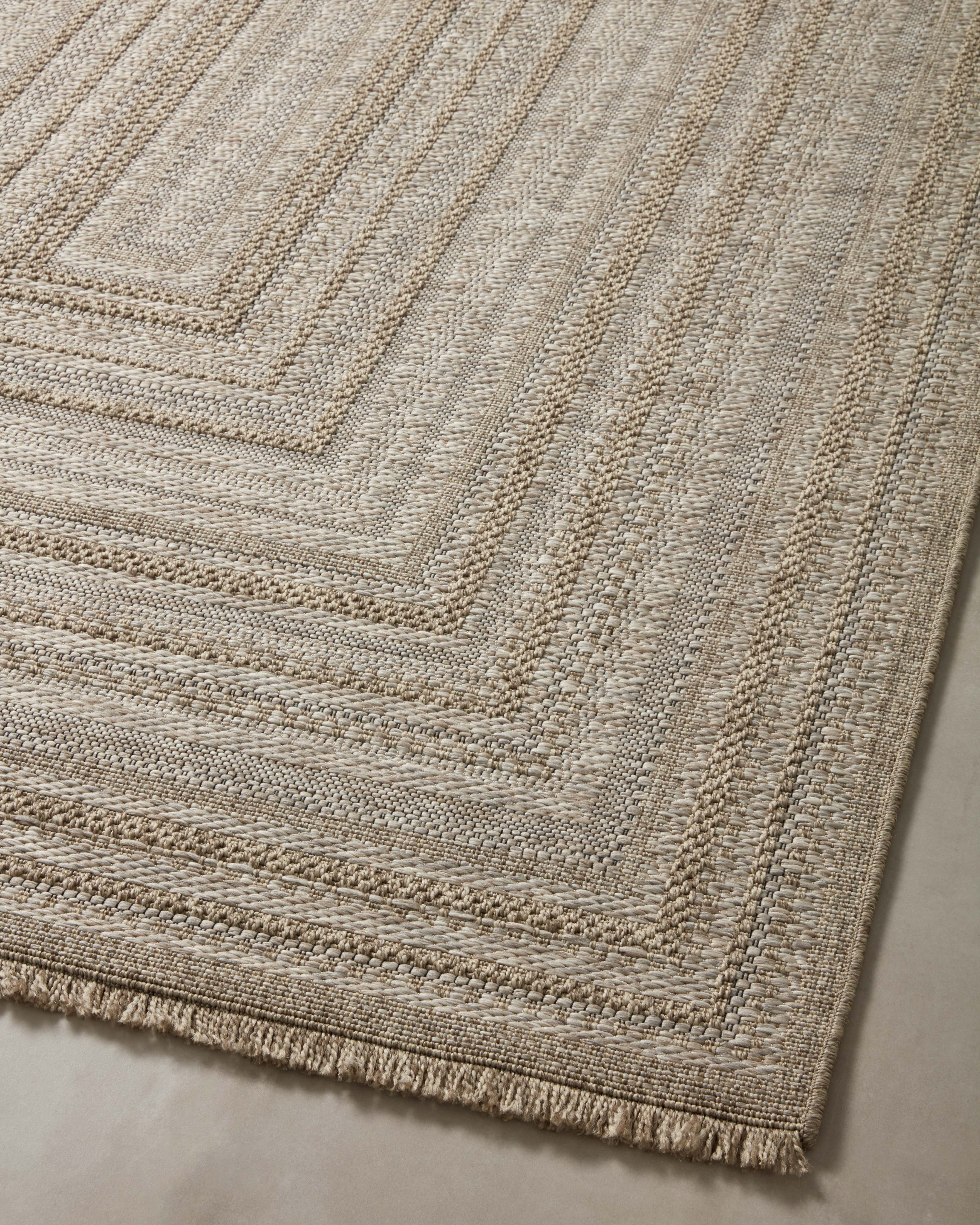 Loloi Dawn Natural Rug No.7 RUGS - synthetic Loloi 18" x 18"