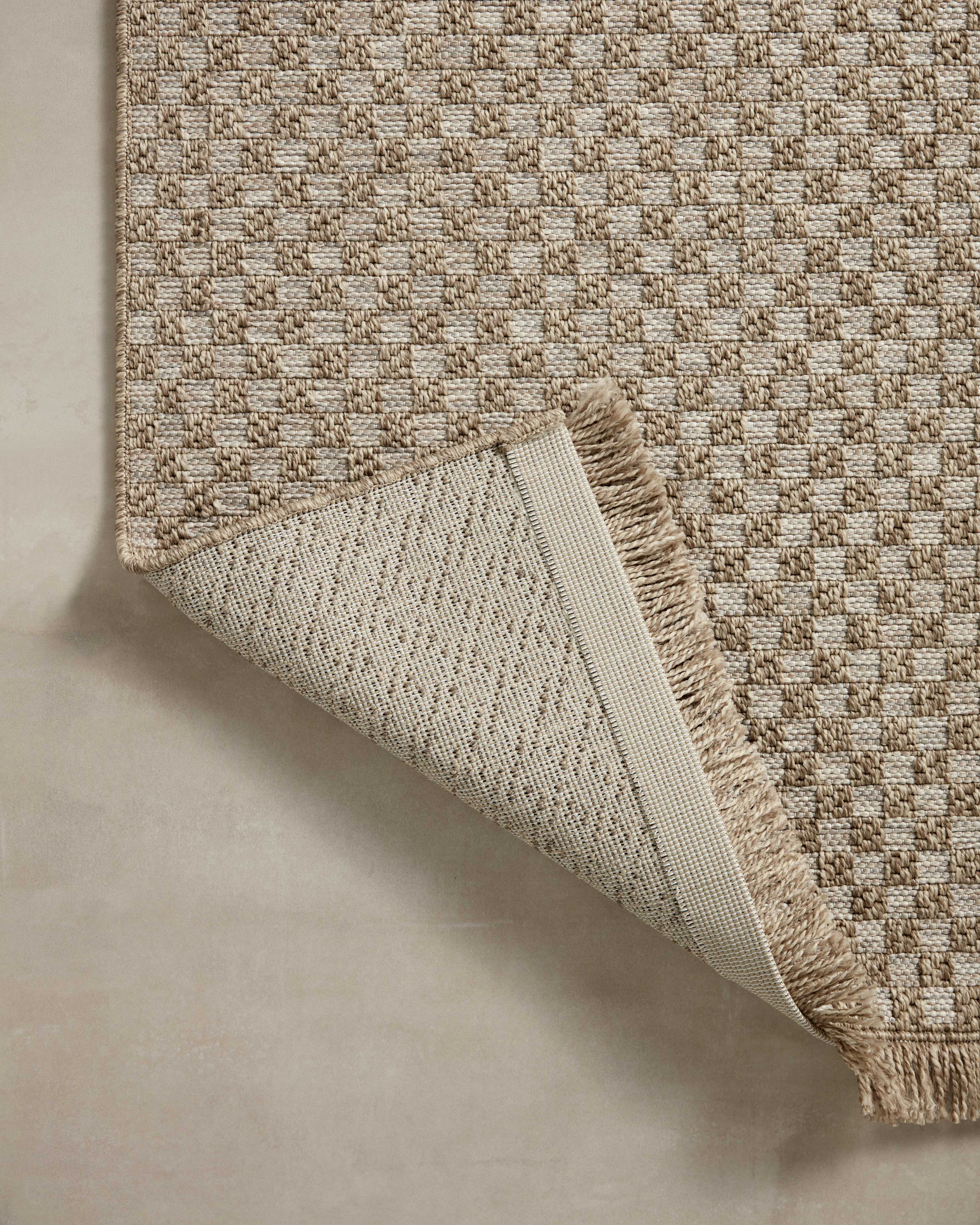 Loloi Dawn Natural Rug No.1 RUGS - synthetic Loloi 18" x 18"