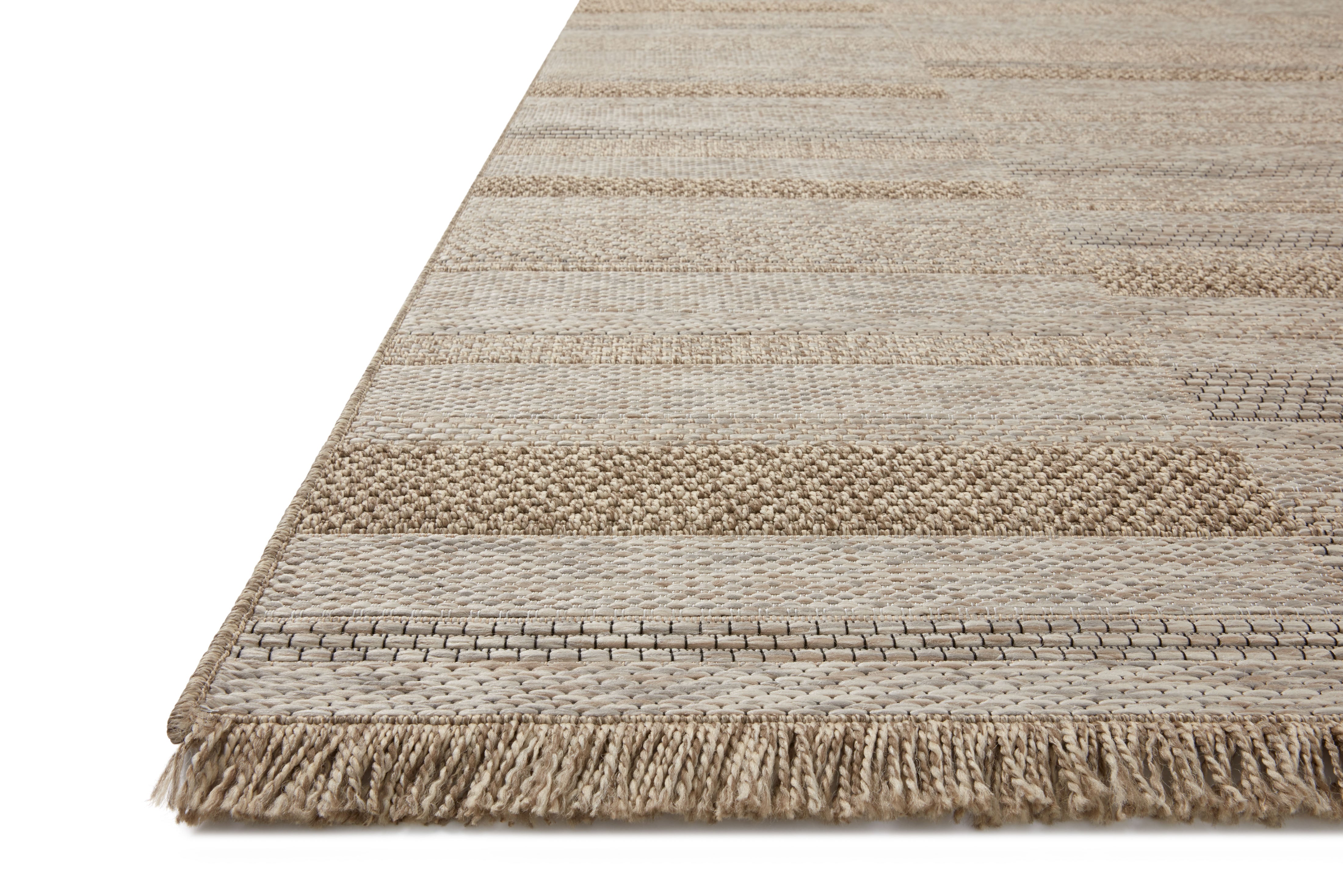 Loloi Dawn Natural Rug No.7 RUGS - synthetic Loloi 18" x 18"