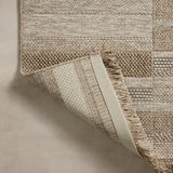 OVERSTOCK ITEM - Dawn Natural Stripes Outdoor Rug - 8'10" x 12'2"