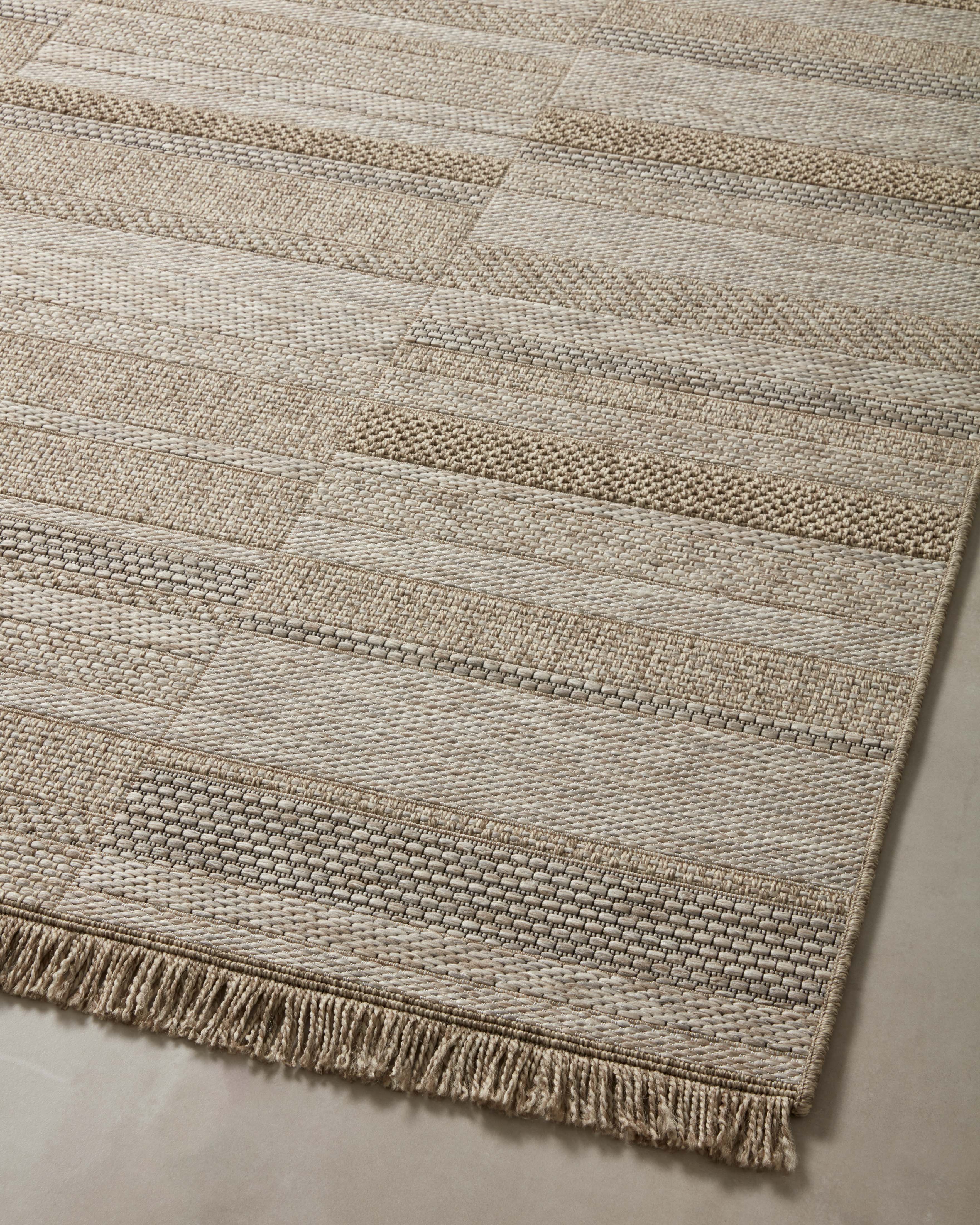 Loloi Dawn Natural Rug No.2 RUGS - synthetic Loloi 18" x 18"