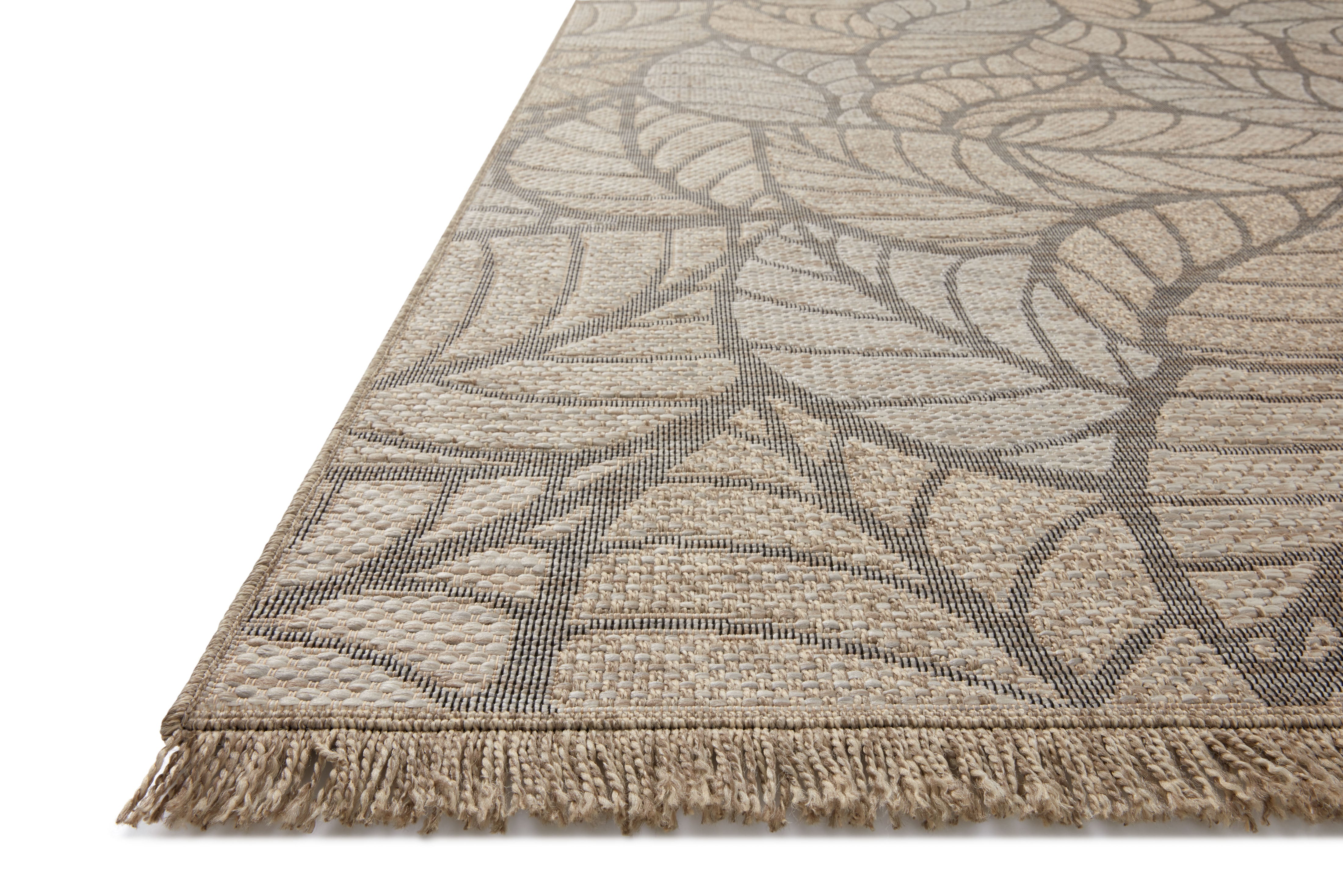 Loloi Dawn Natural Rug No.7 RUGS - synthetic Loloi 18" x 18"