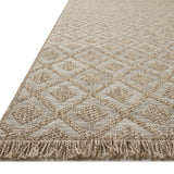 Loloi Dawn Natural Rug No.2 RUGS - synthetic Loloi 18" x 18"