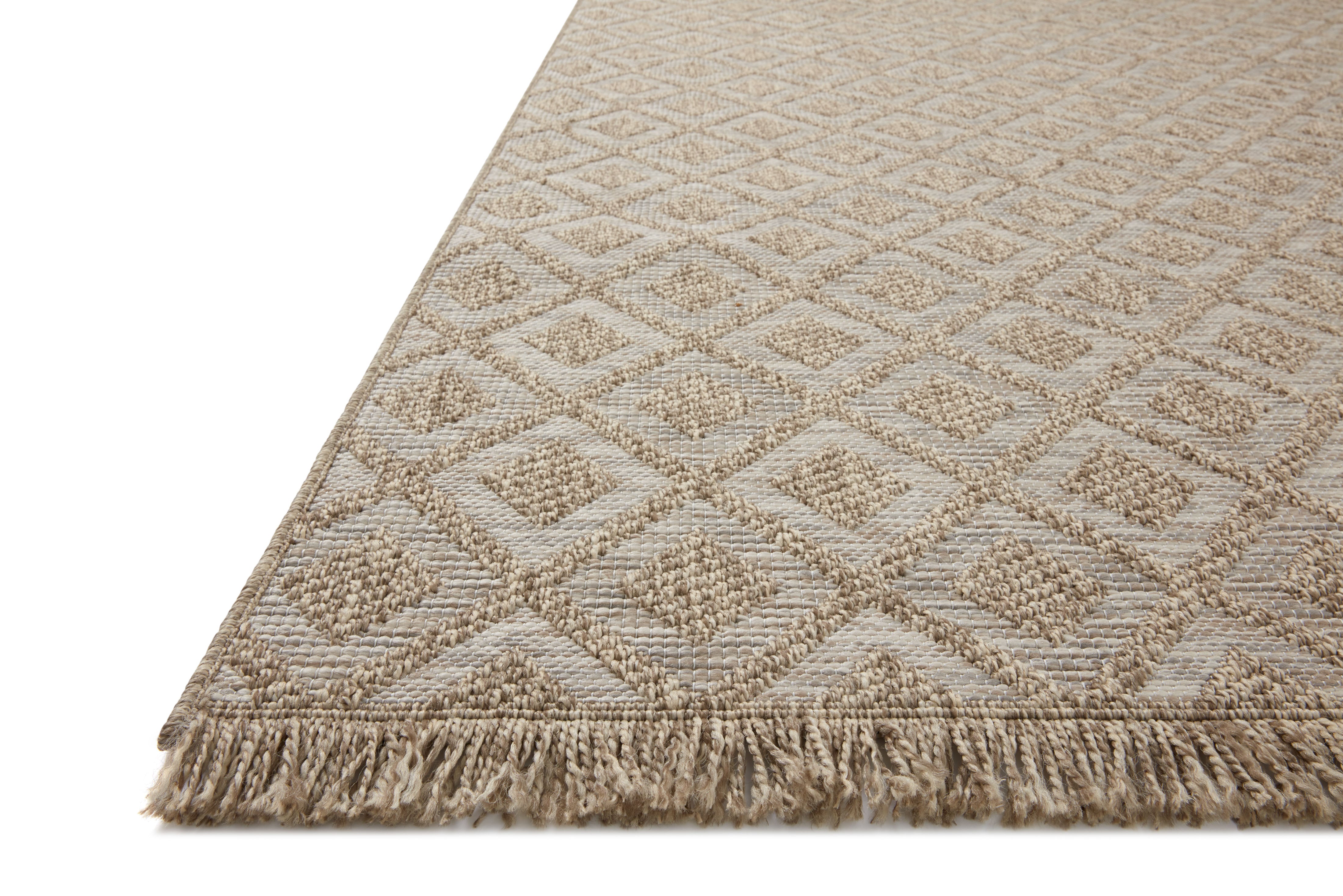 Loloi Dawn Natural Rug No.5 RUGS - synthetic Loloi 18" x 18"