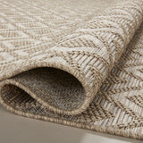 Loloi Dawn Natural Rug No.2 RUGS - synthetic Loloi 18" x 18"