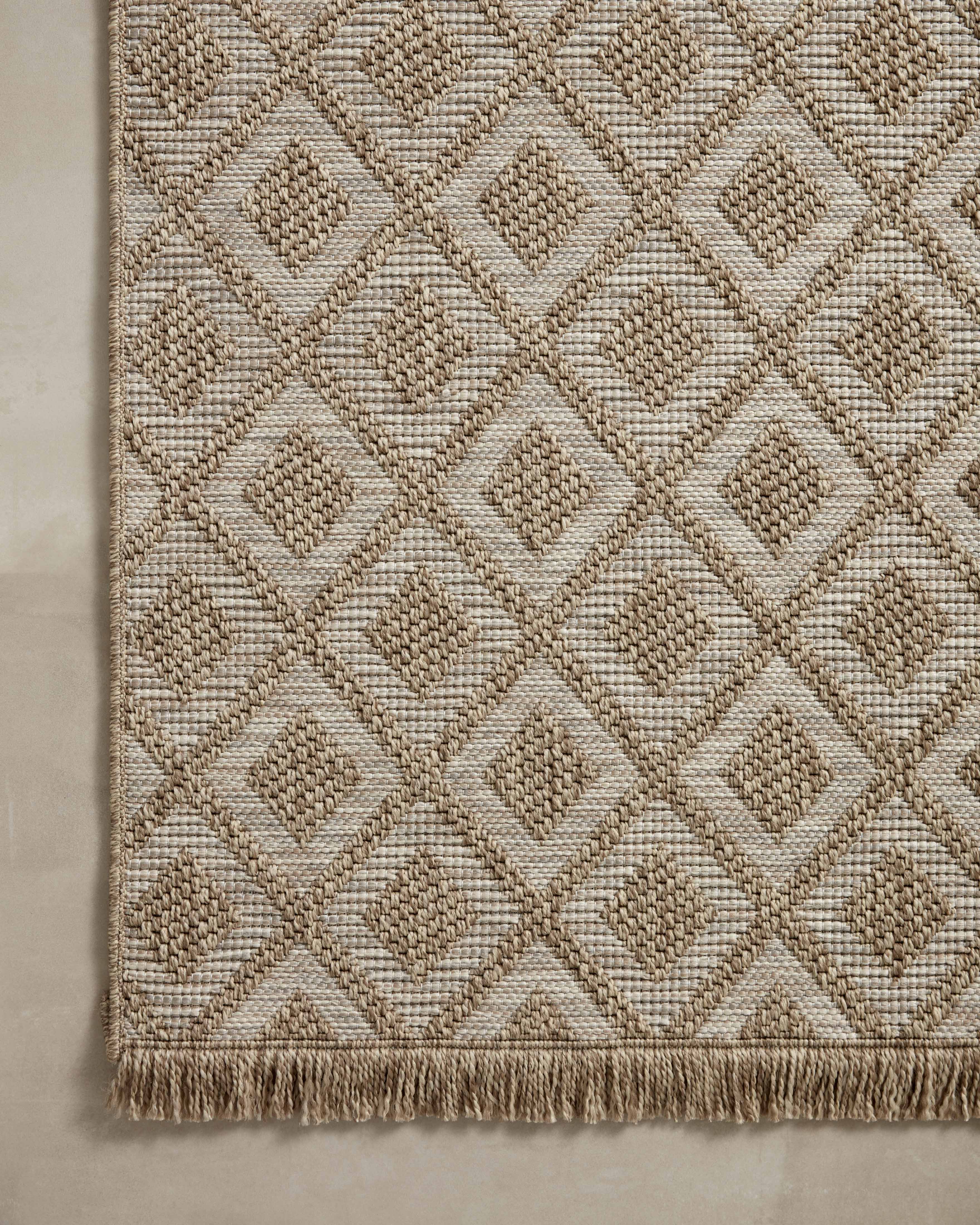 Loloi Dawn Natural Rug No.2 RUGS - synthetic Loloi 18" x 18"