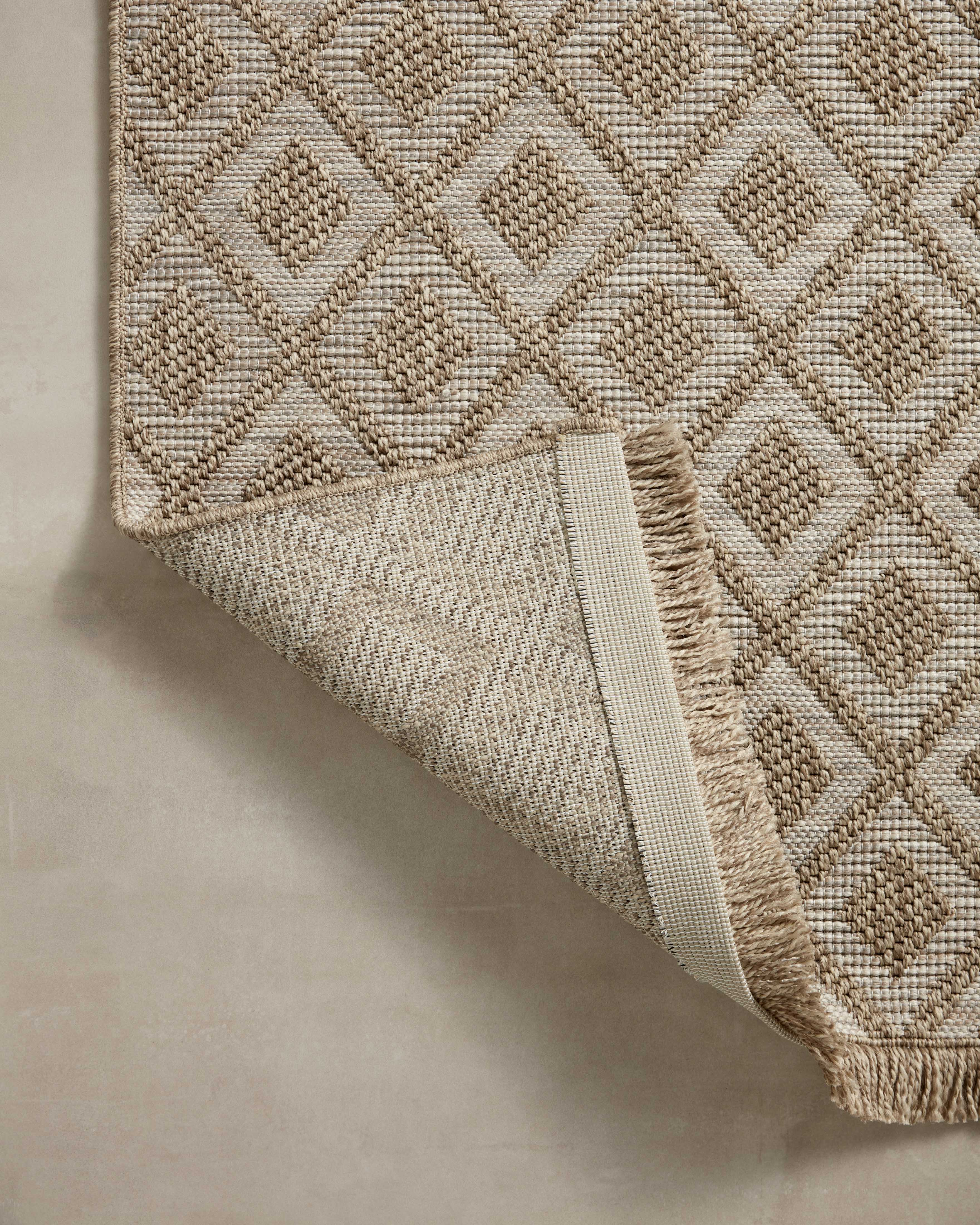 Loloi Dawn Natural Rug No.5 RUGS - synthetic Loloi 18" x 18"
