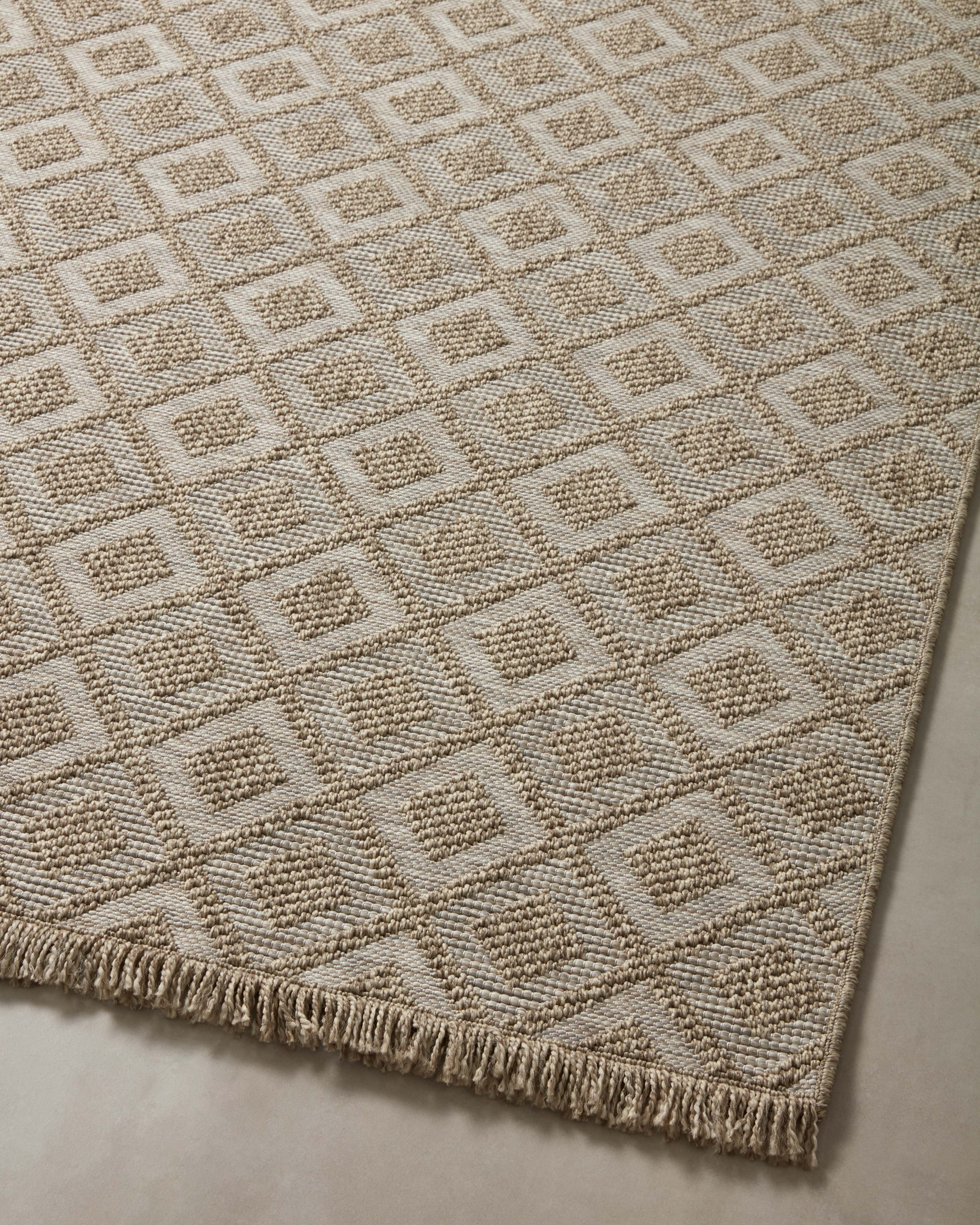 Loloi Dawn Natural Rug No.5 RUGS - synthetic Loloi 18" x 18"